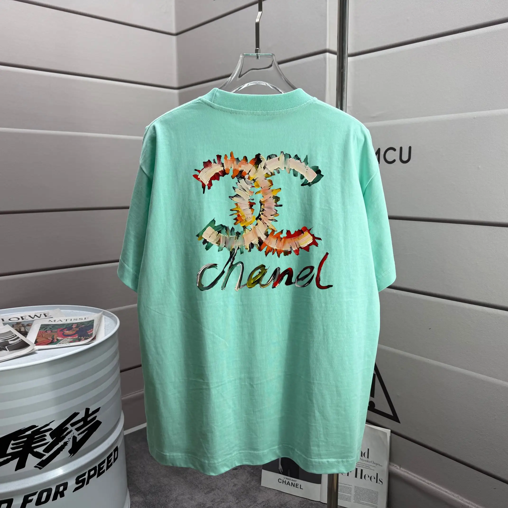 Logo Graphic Printed Cotton T-Shirt D13012465