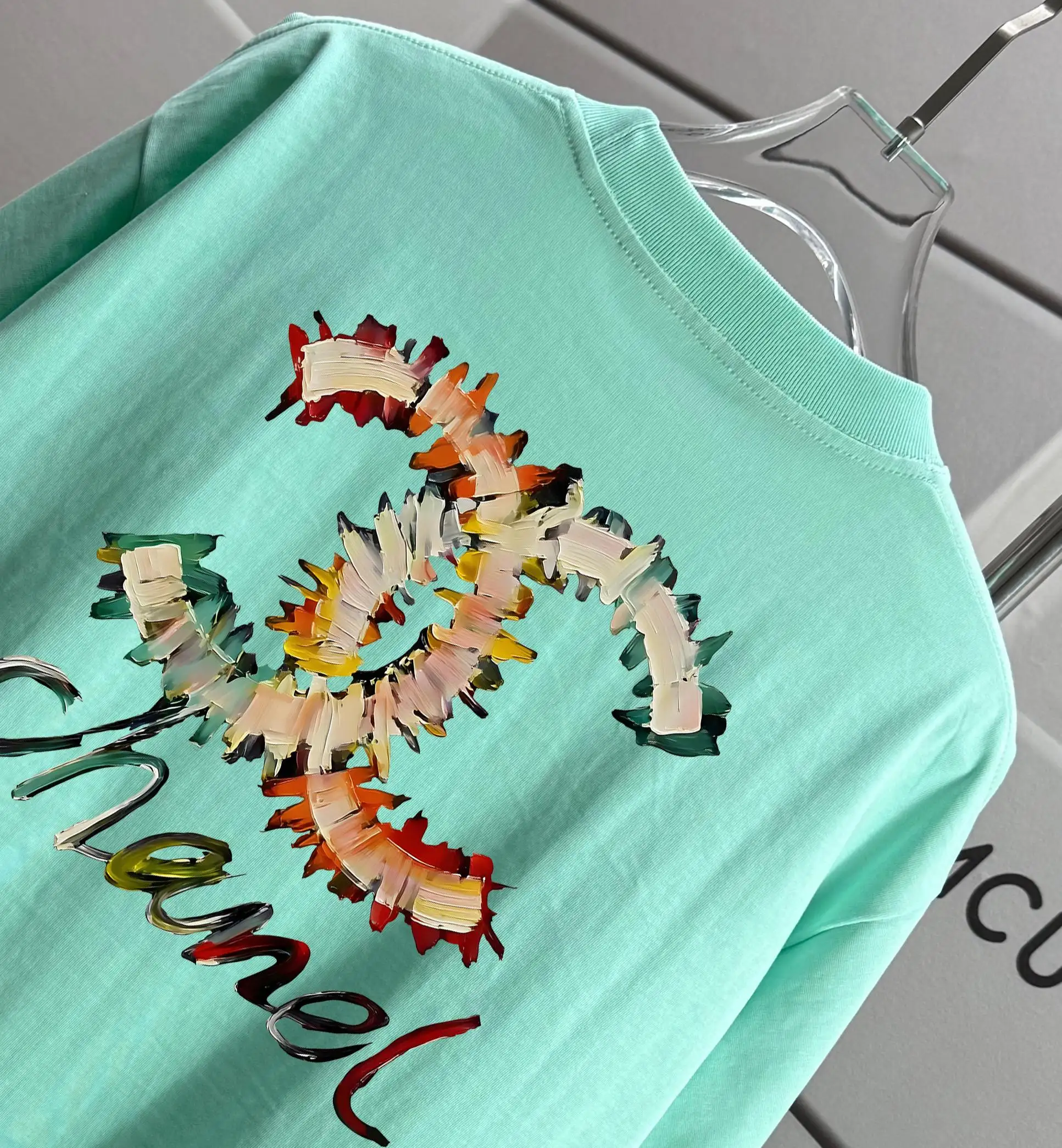 Logo Graphic Printed Cotton T-Shirt D13012465 — view 3