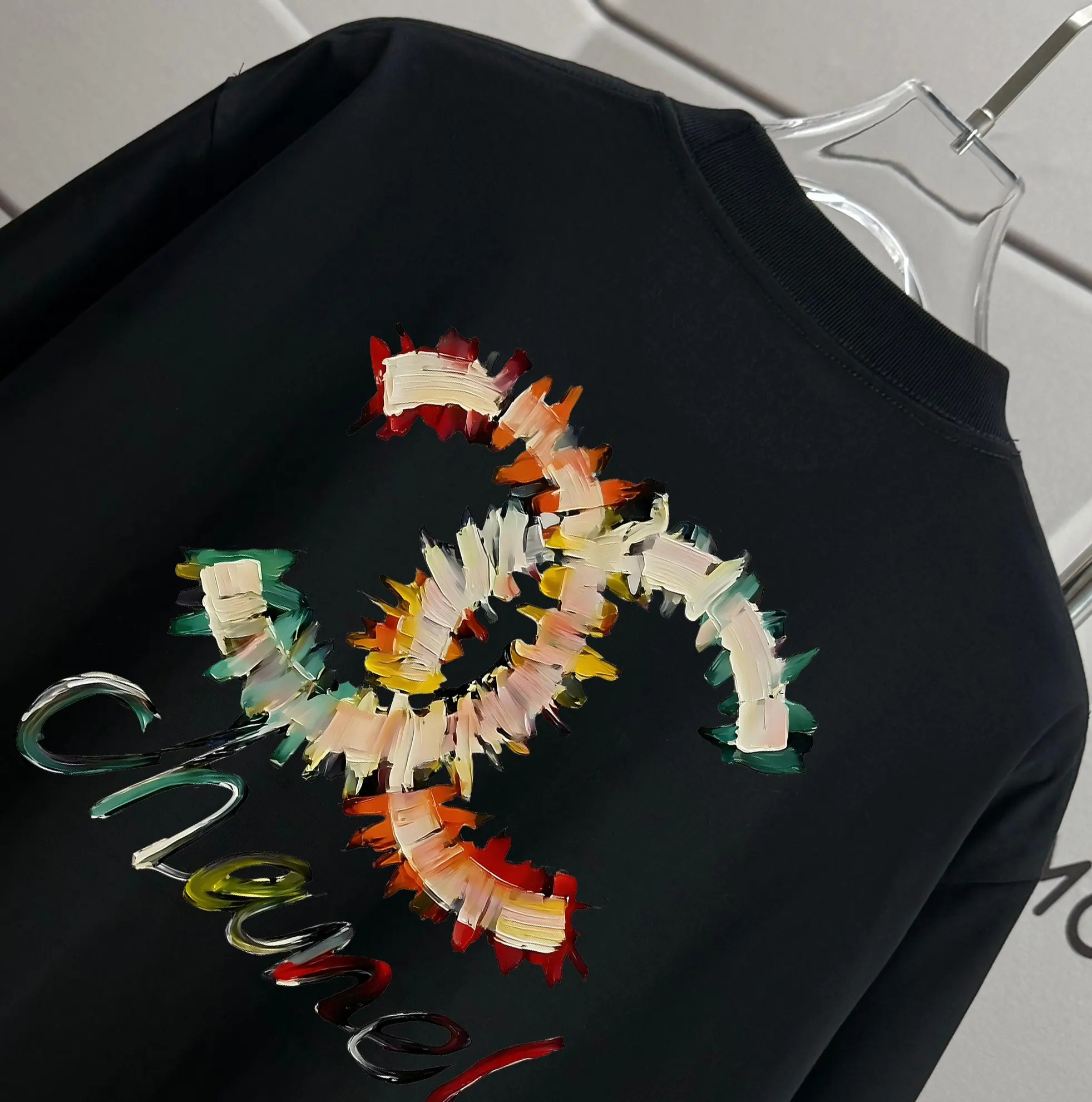 Logo Graphic Print Cotton T-Shirt D13012463 — view 3