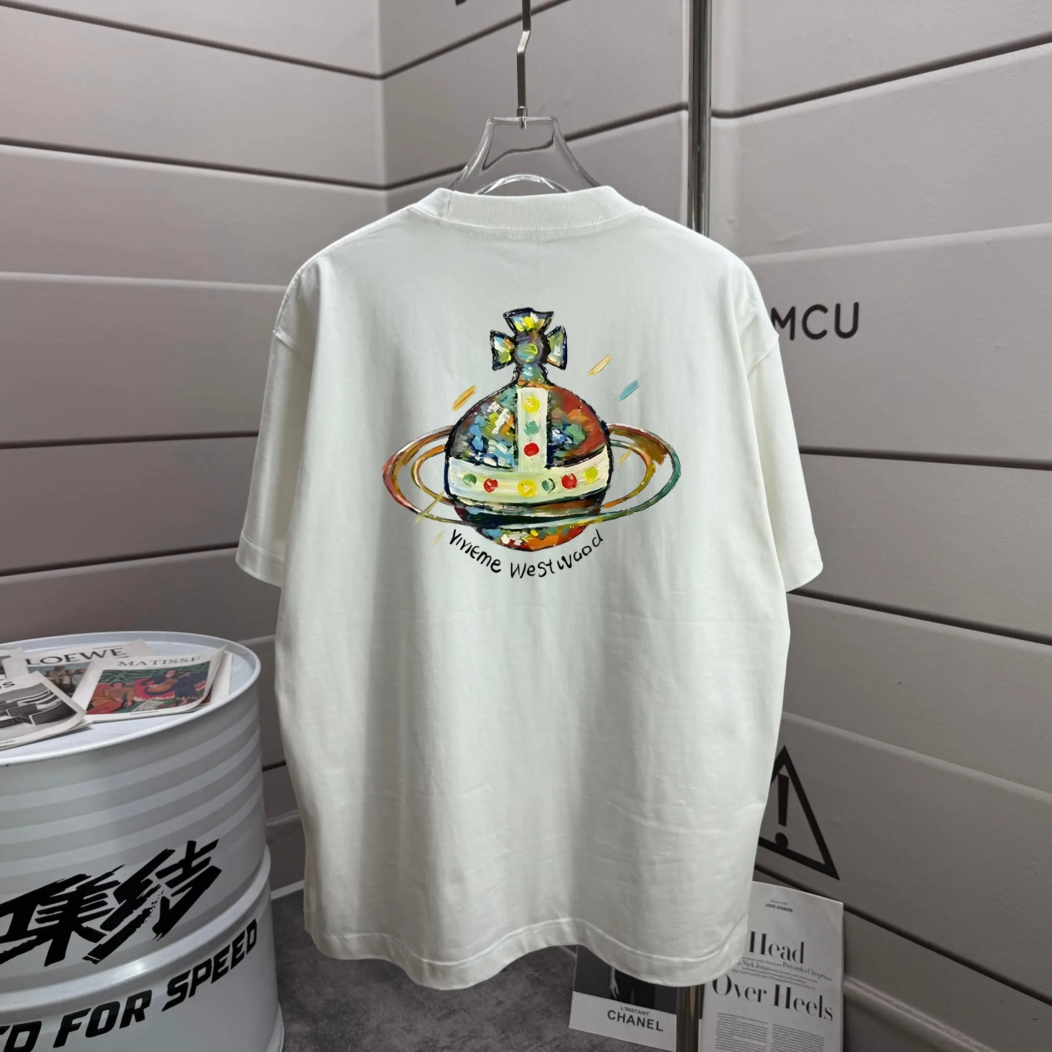 Orb Graphic Print Cotton T-Shirt D13012597
