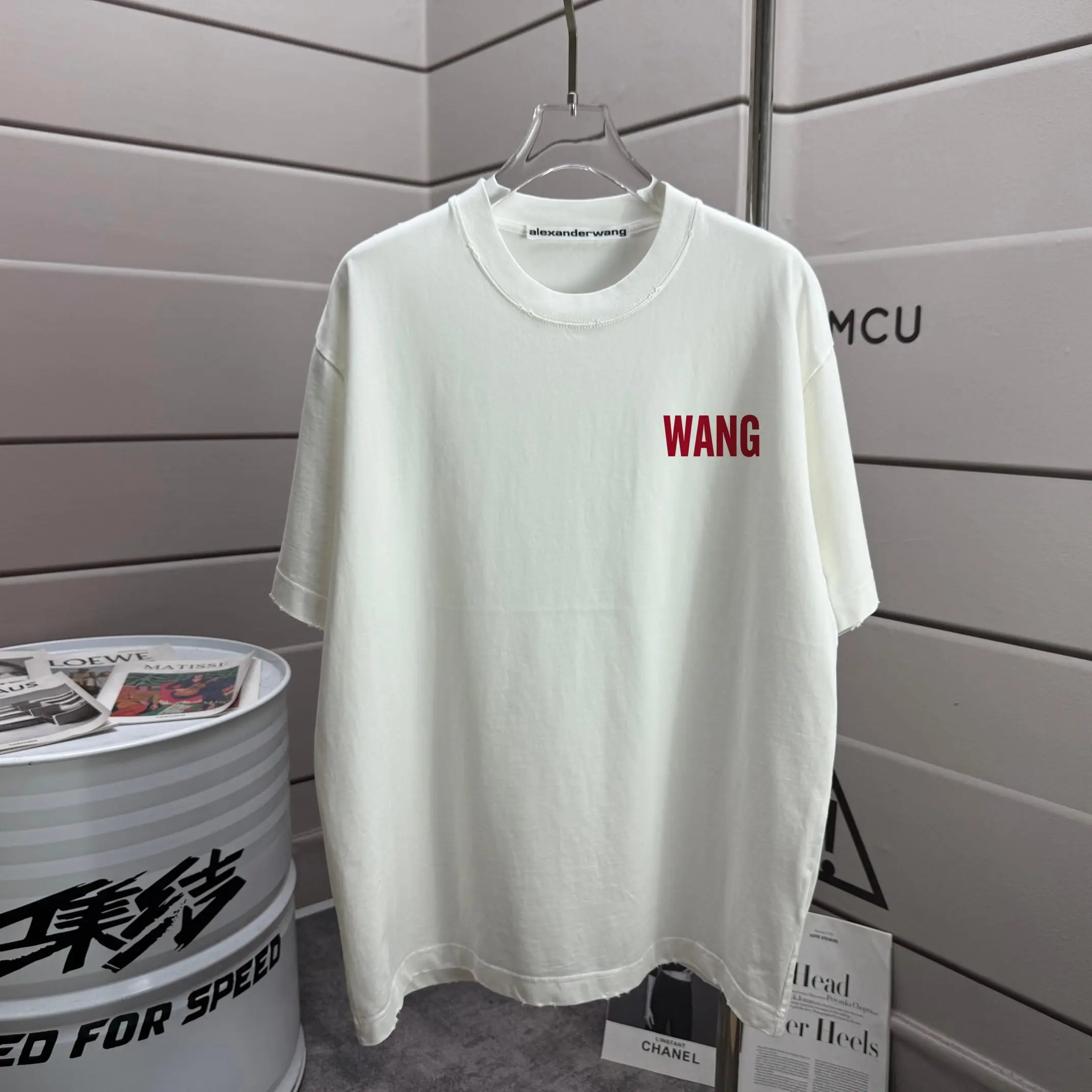 Distressed Logo Cotton T-Shirt D14012557