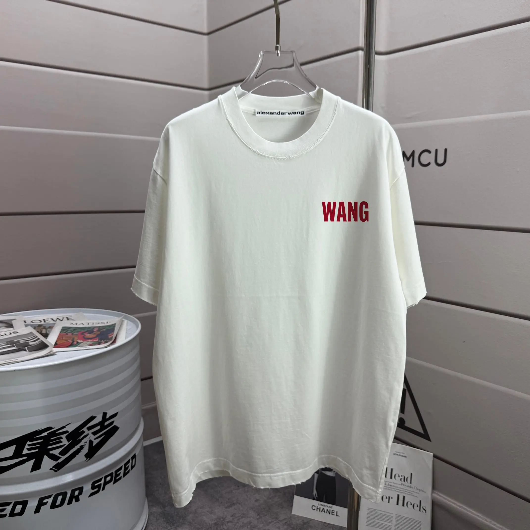 Distressed Logo Cotton T-Shirt D14012557