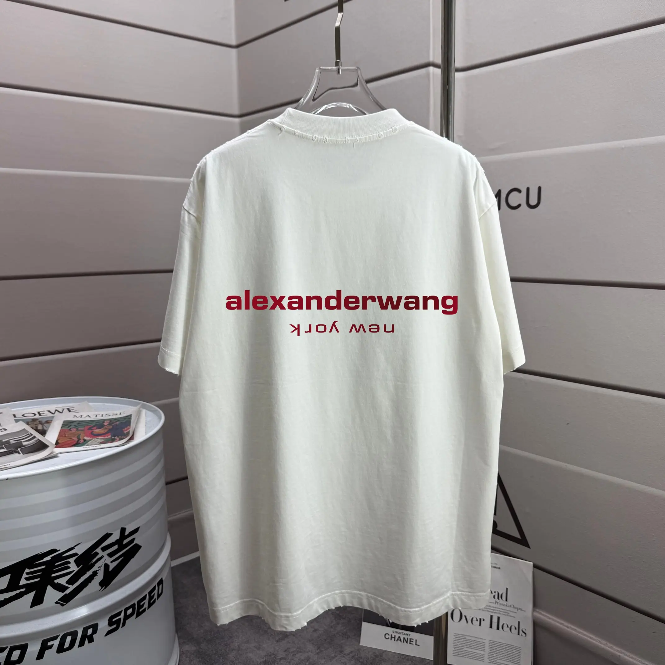 Distressed Logo Cotton T-Shirt D14012557 — view 2