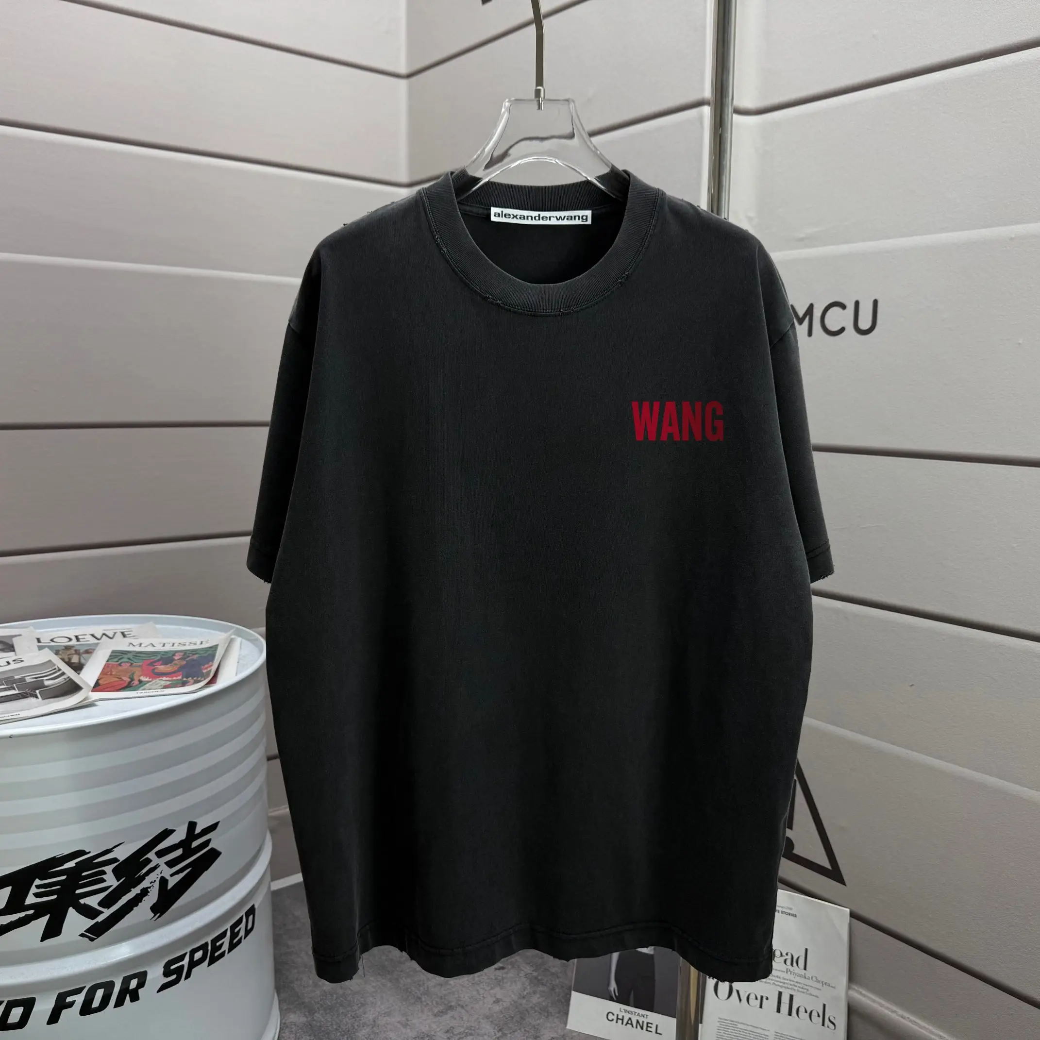 Logo Print Washed Cotton T-Shirt D14012558