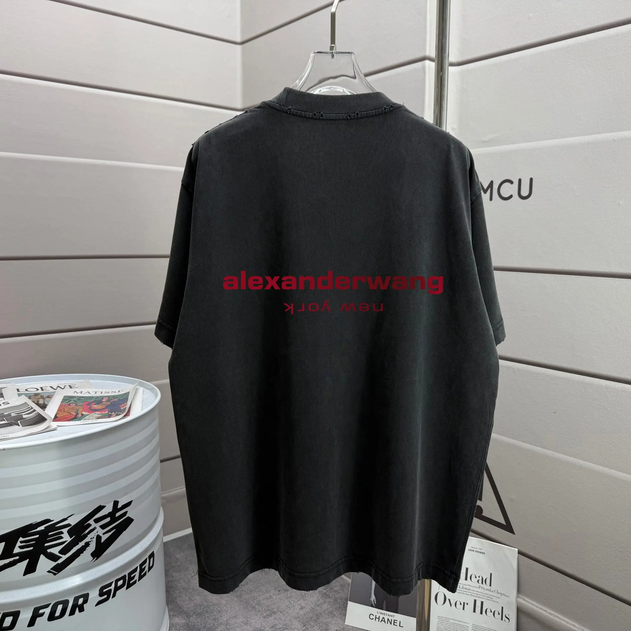 Logo Print Washed Cotton T-Shirt D14012558 — view 2