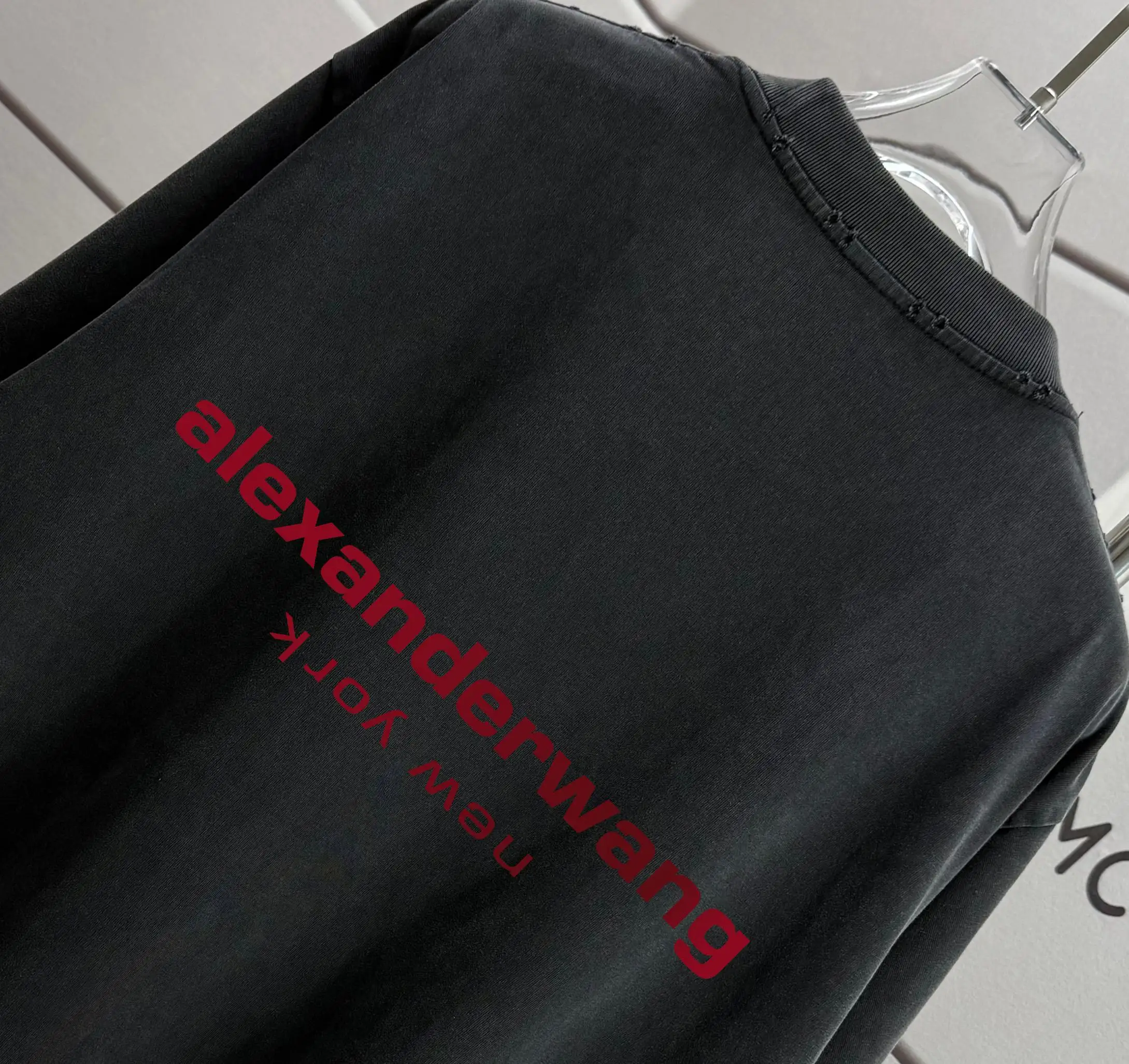 Logo Print Washed Cotton T-Shirt D14012558 — view 3