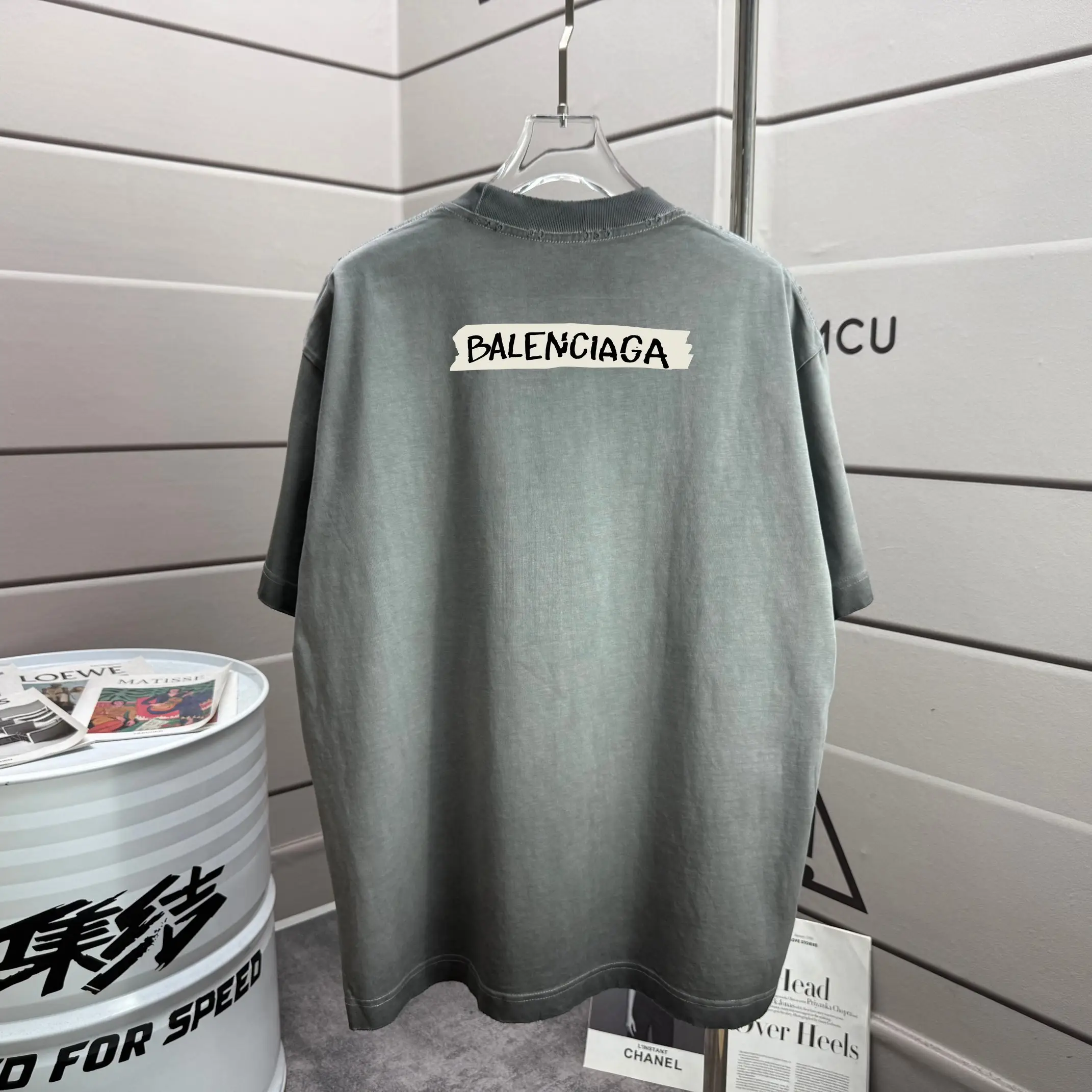 Logo Patch Washed Cotton T-Shirt D14015601 — view 2