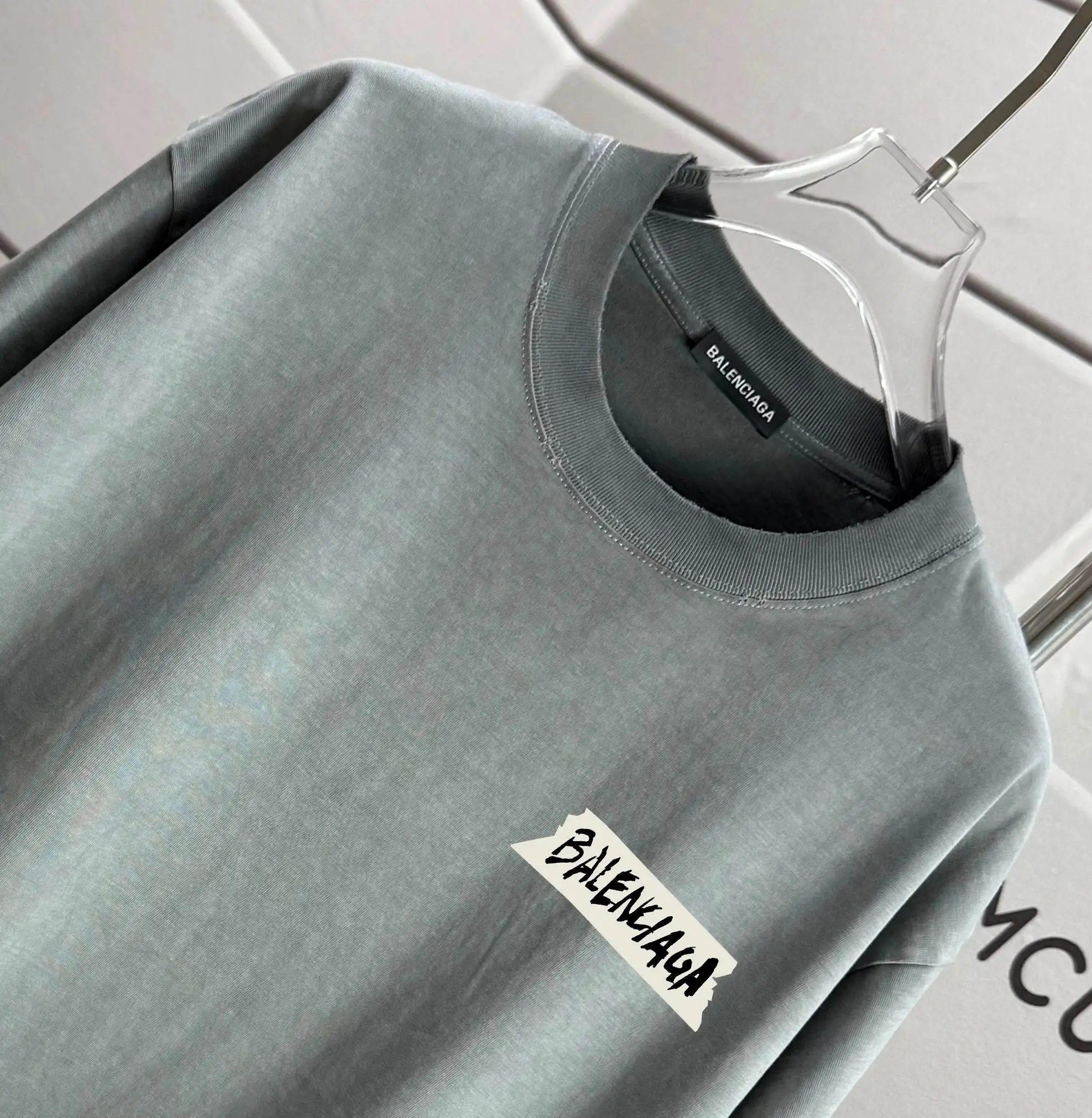 Logo Patch Washed Cotton T-Shirt D14015601 — view 3