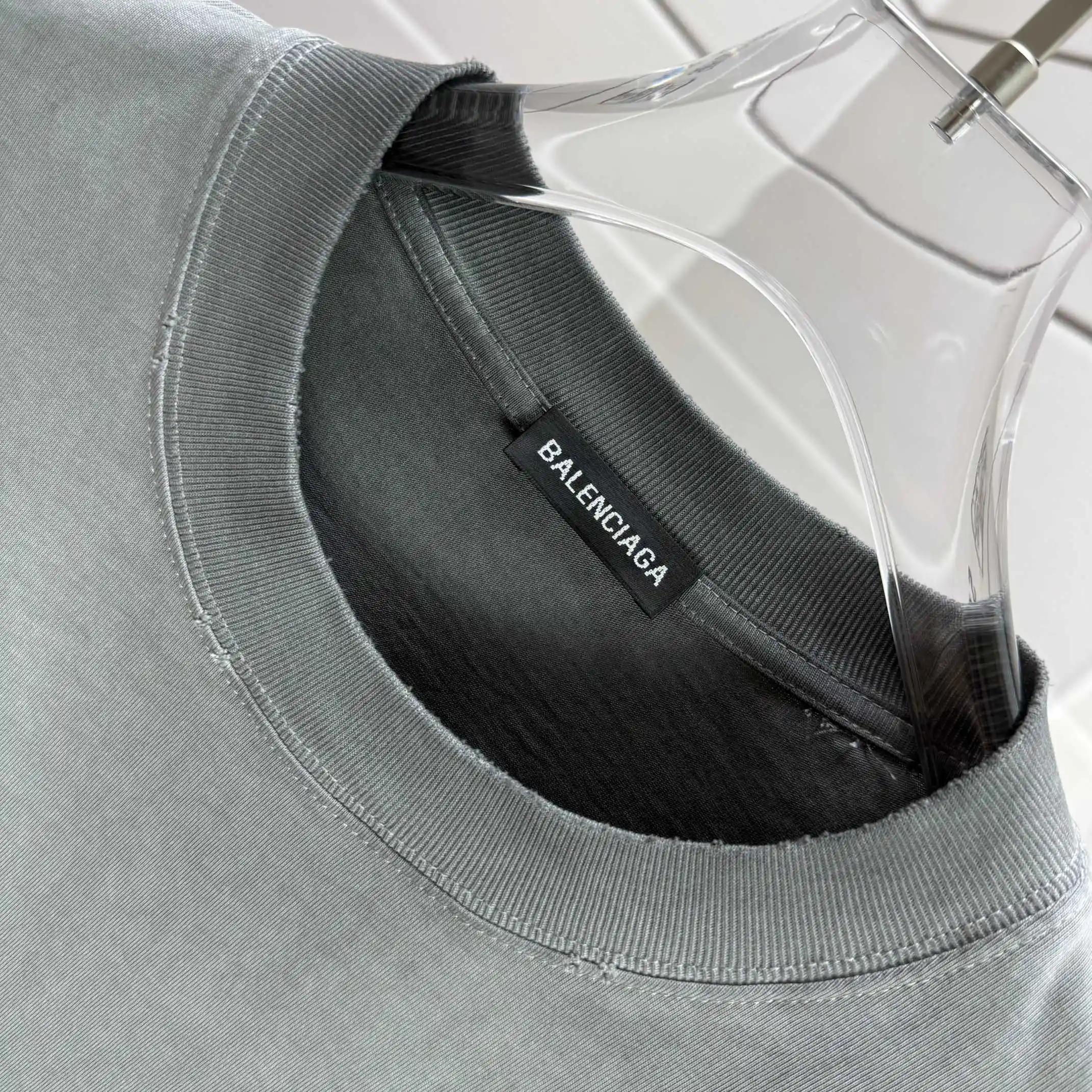Logo Patch Washed Cotton T-Shirt D14015601 — view 5