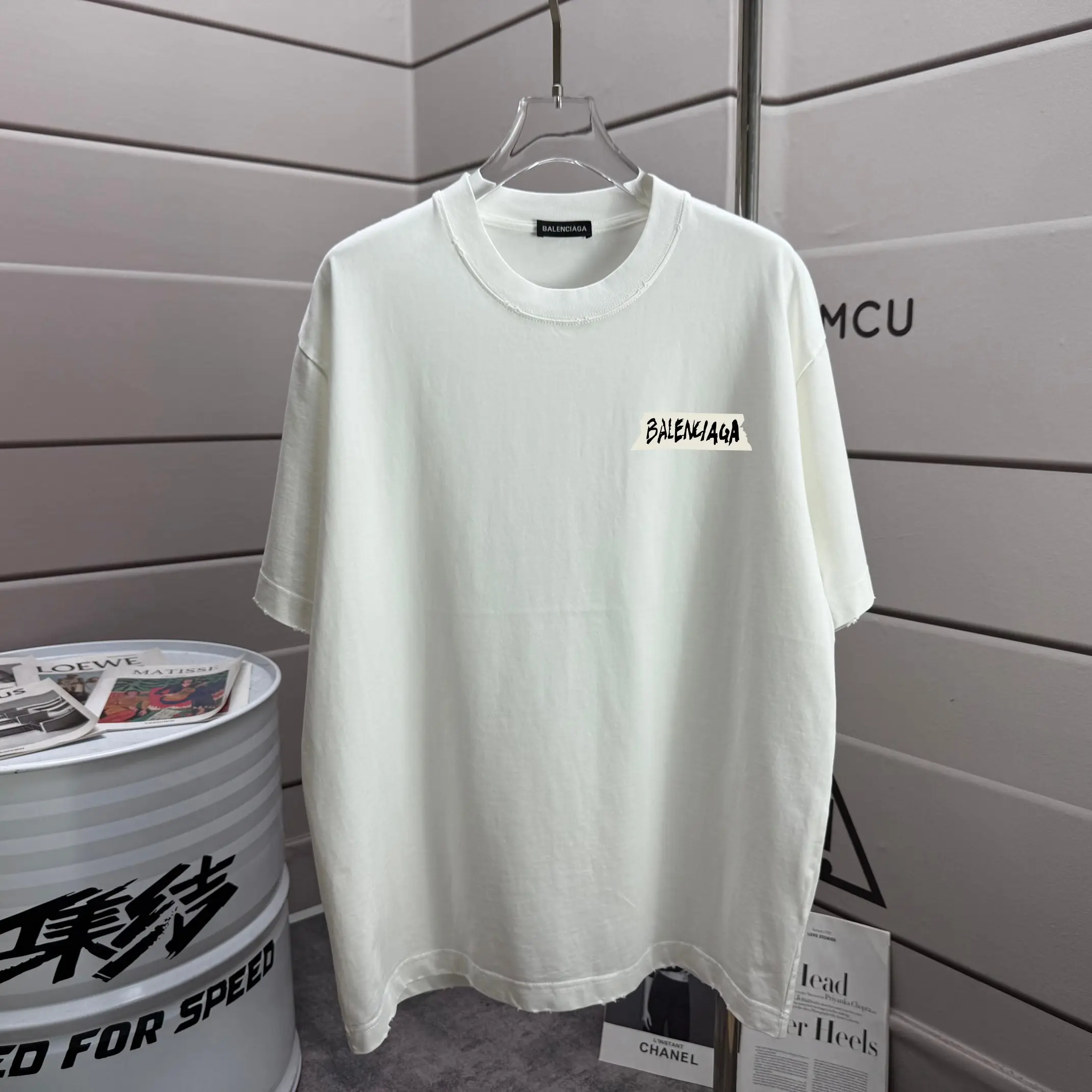Logo-Print Distressed Cotton-Jersey T-Shirt D14015600