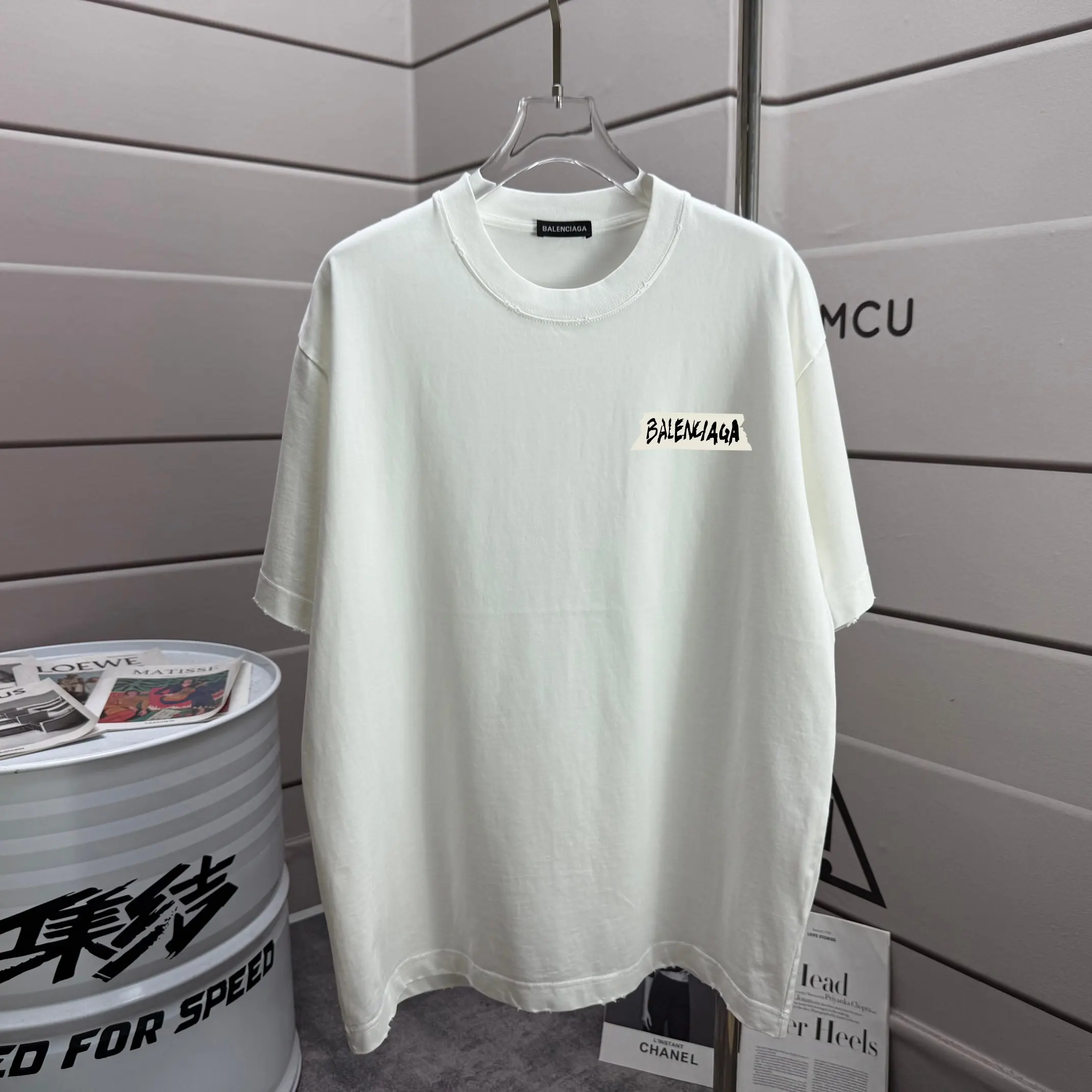 Logo-Print Distressed Cotton-Jersey T-Shirt D14015600