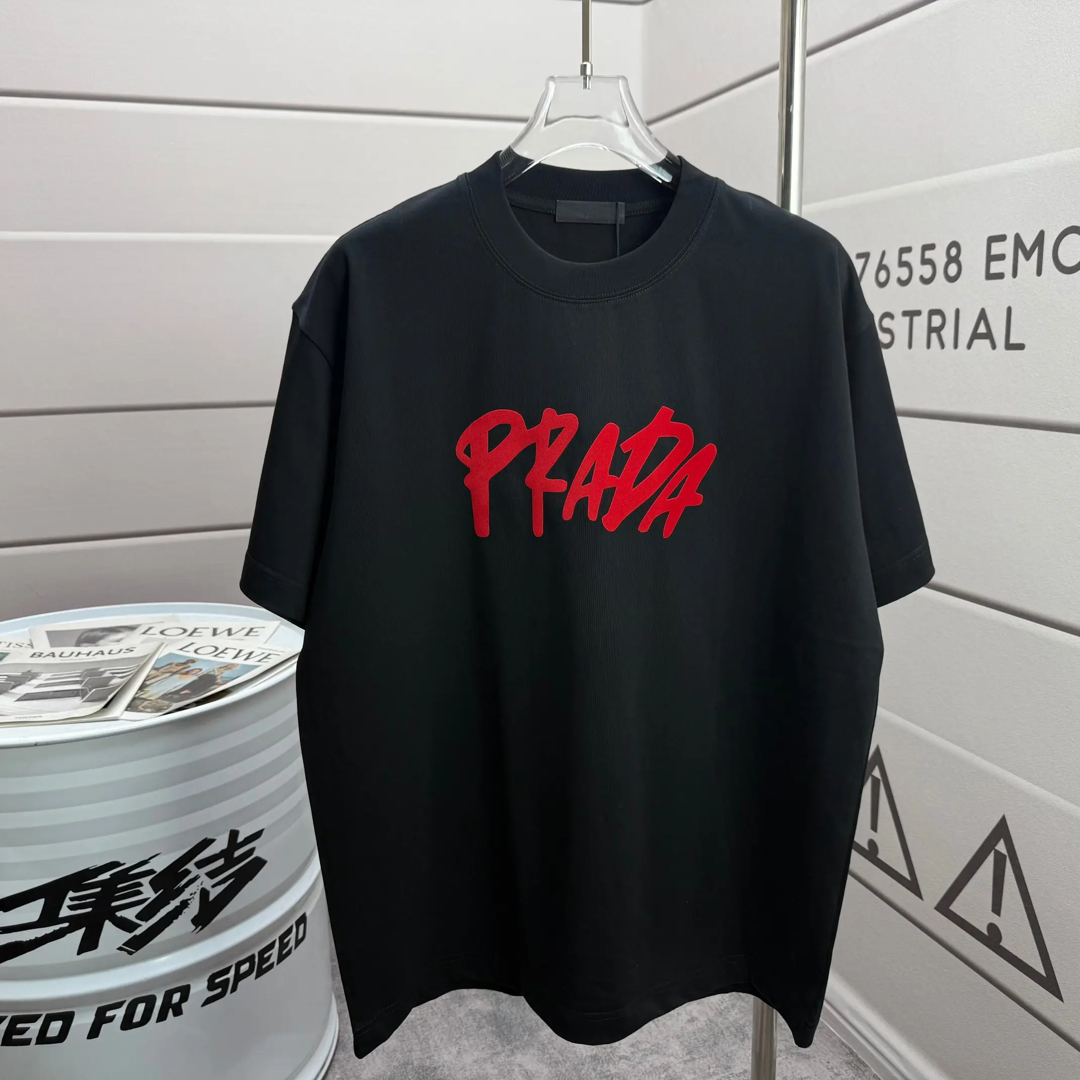 Logo-Flocked Cotton Jersey T-Shirt D14012545