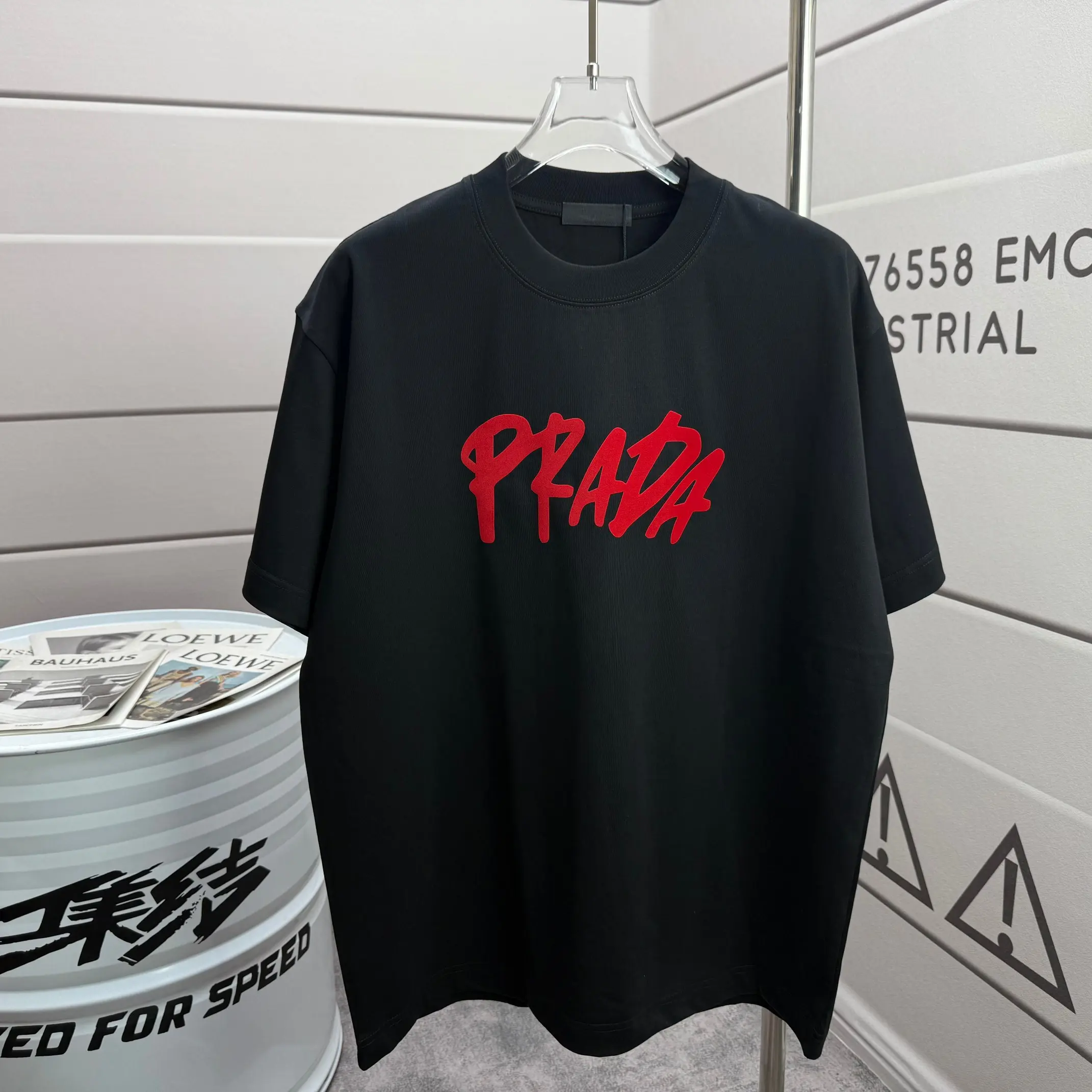 Logo-Flocked Cotton Jersey T-Shirt D14012545