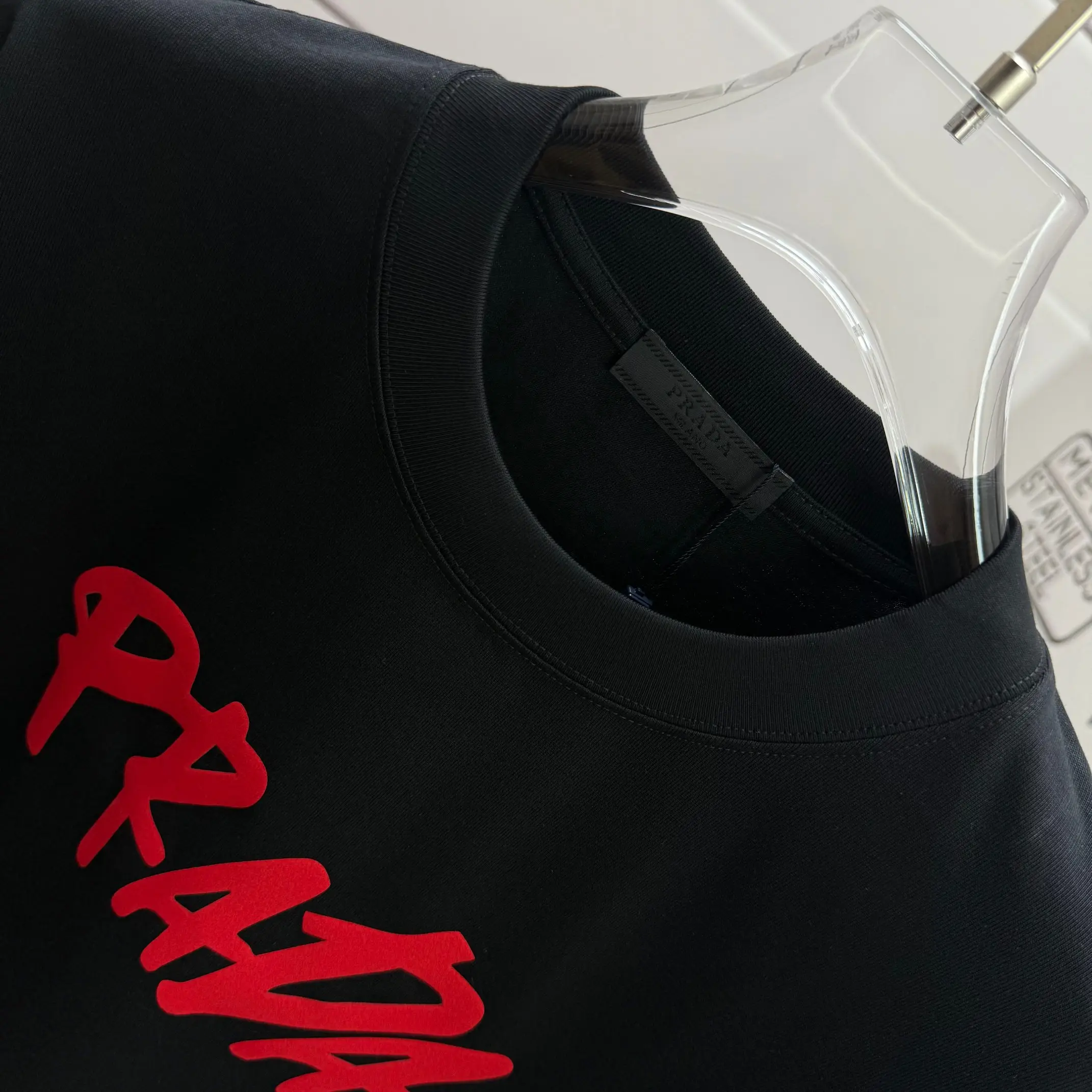 Logo-Flocked Cotton Jersey T-Shirt D14012545 — view 3