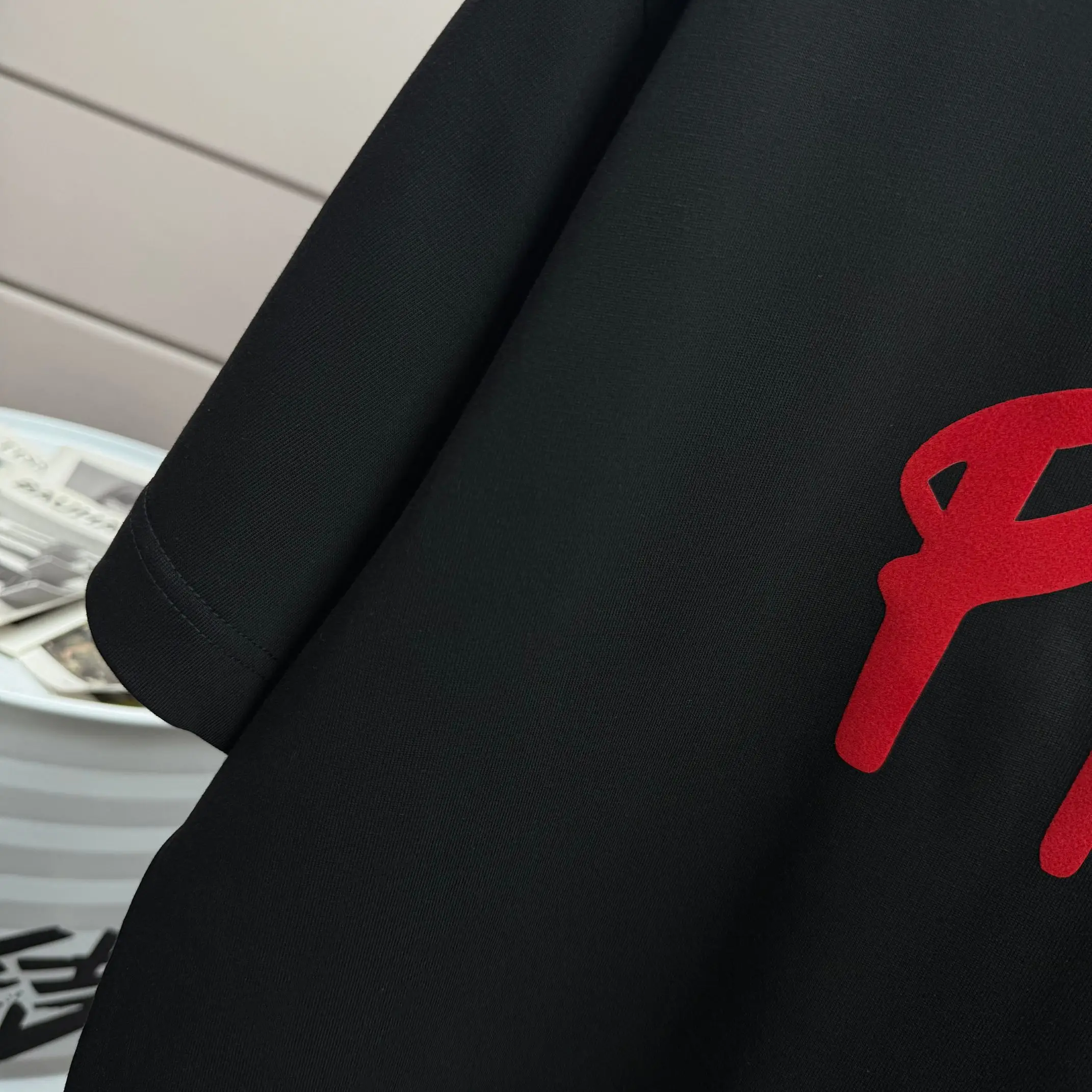 Logo-Flocked Cotton Jersey T-Shirt D14012545 — view 4