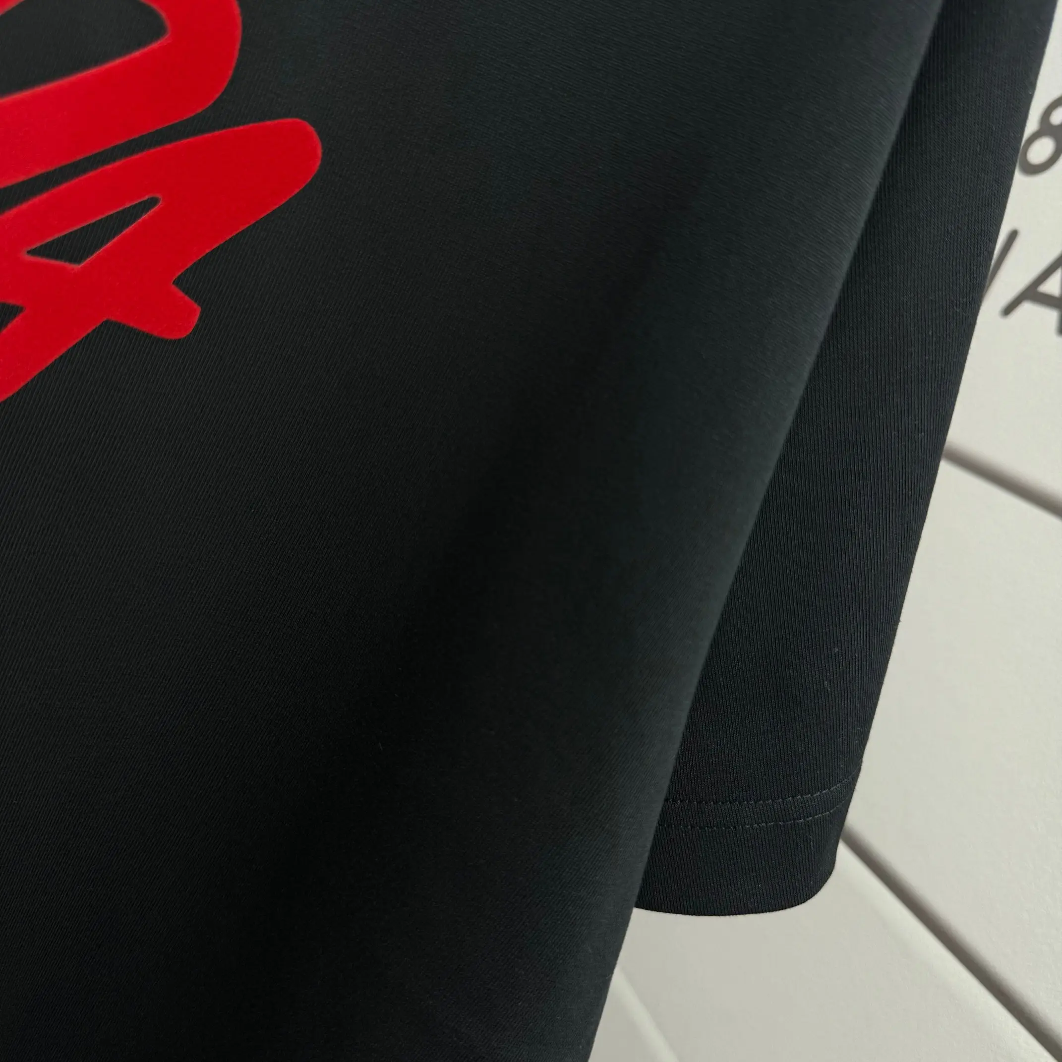 Logo-Flocked Cotton Jersey T-Shirt D14012545 — view 6