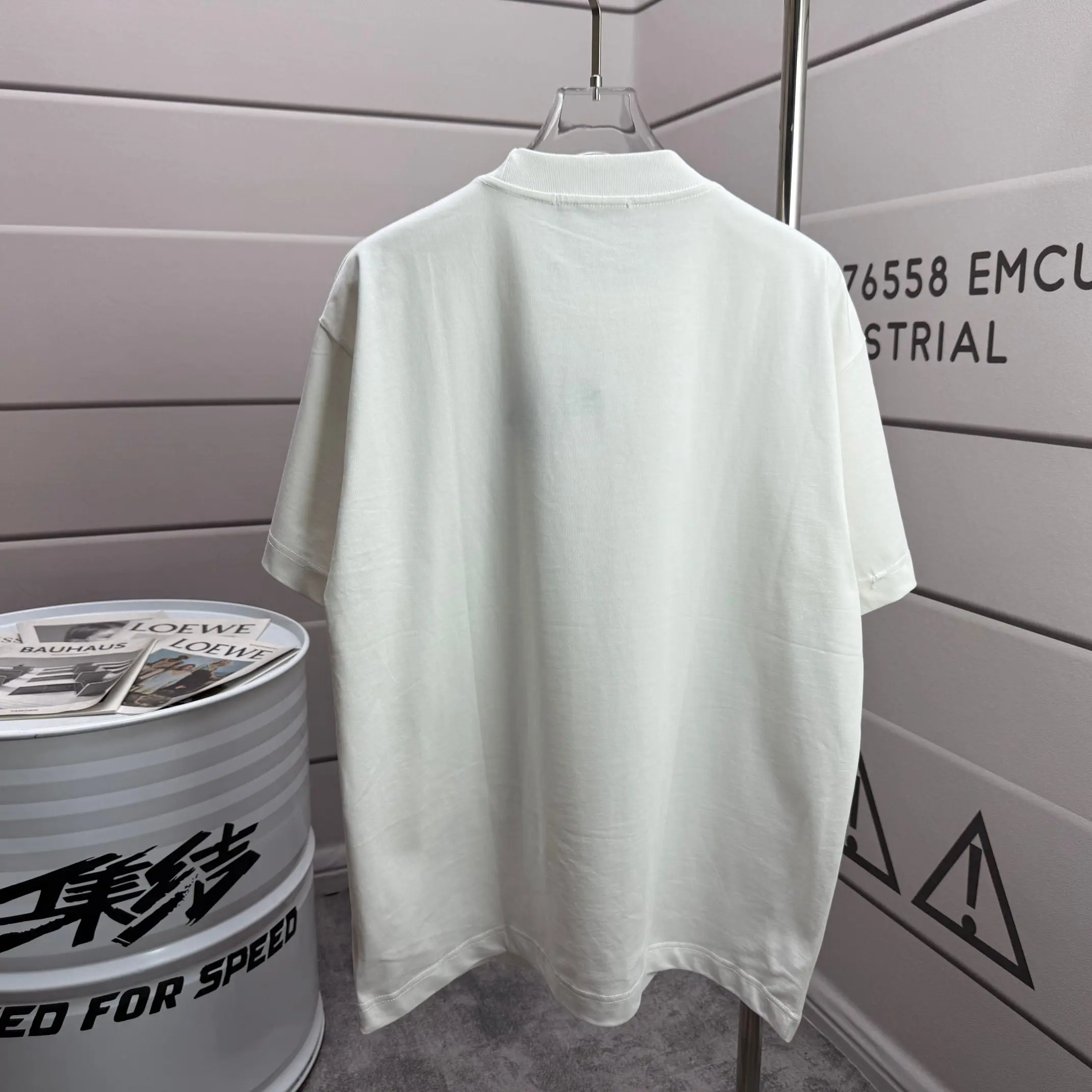Logo Flocked Cotton Jersey T-Shirt D14012544 — view 2