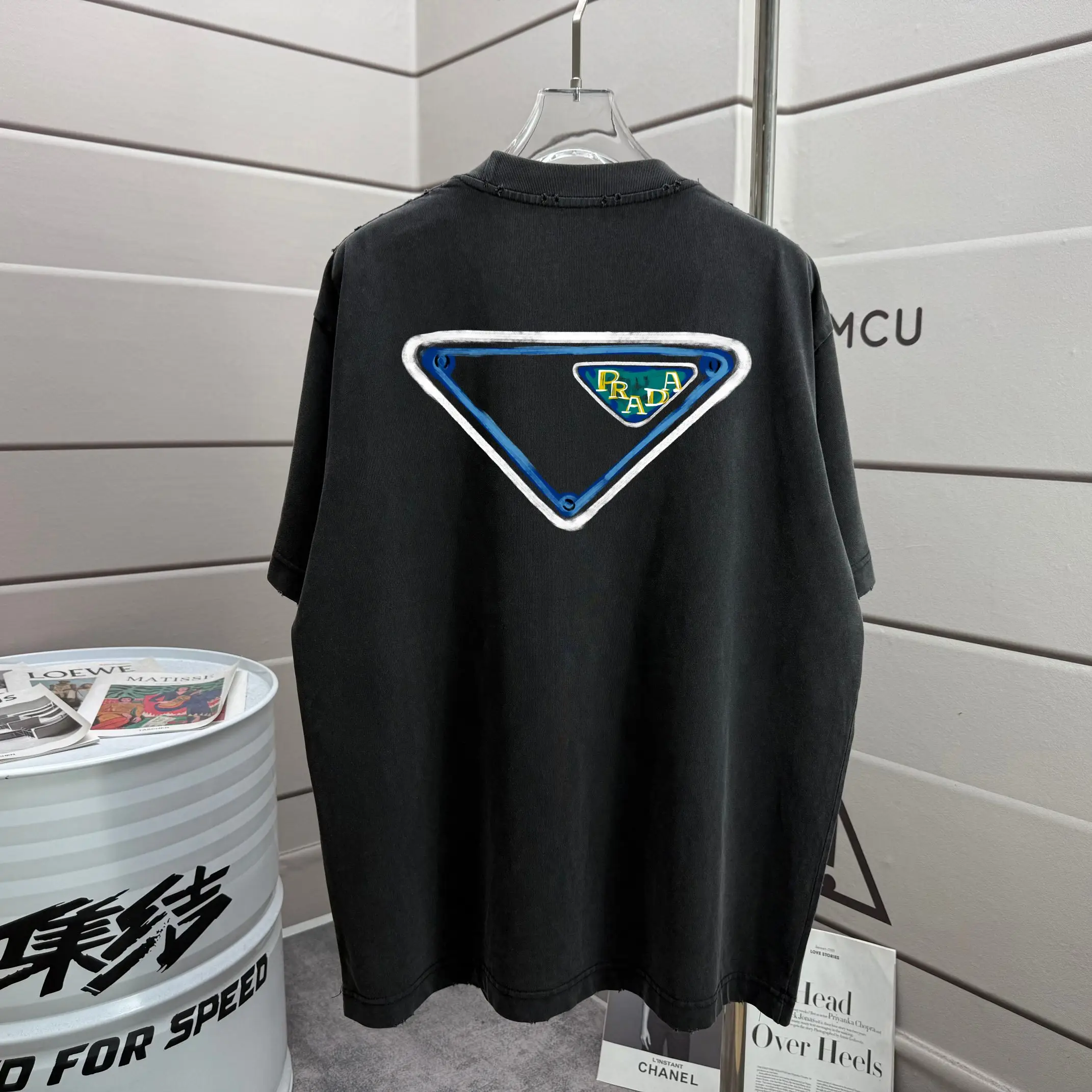 Logo Graphic Washed Cotton T-Shirt D14015595