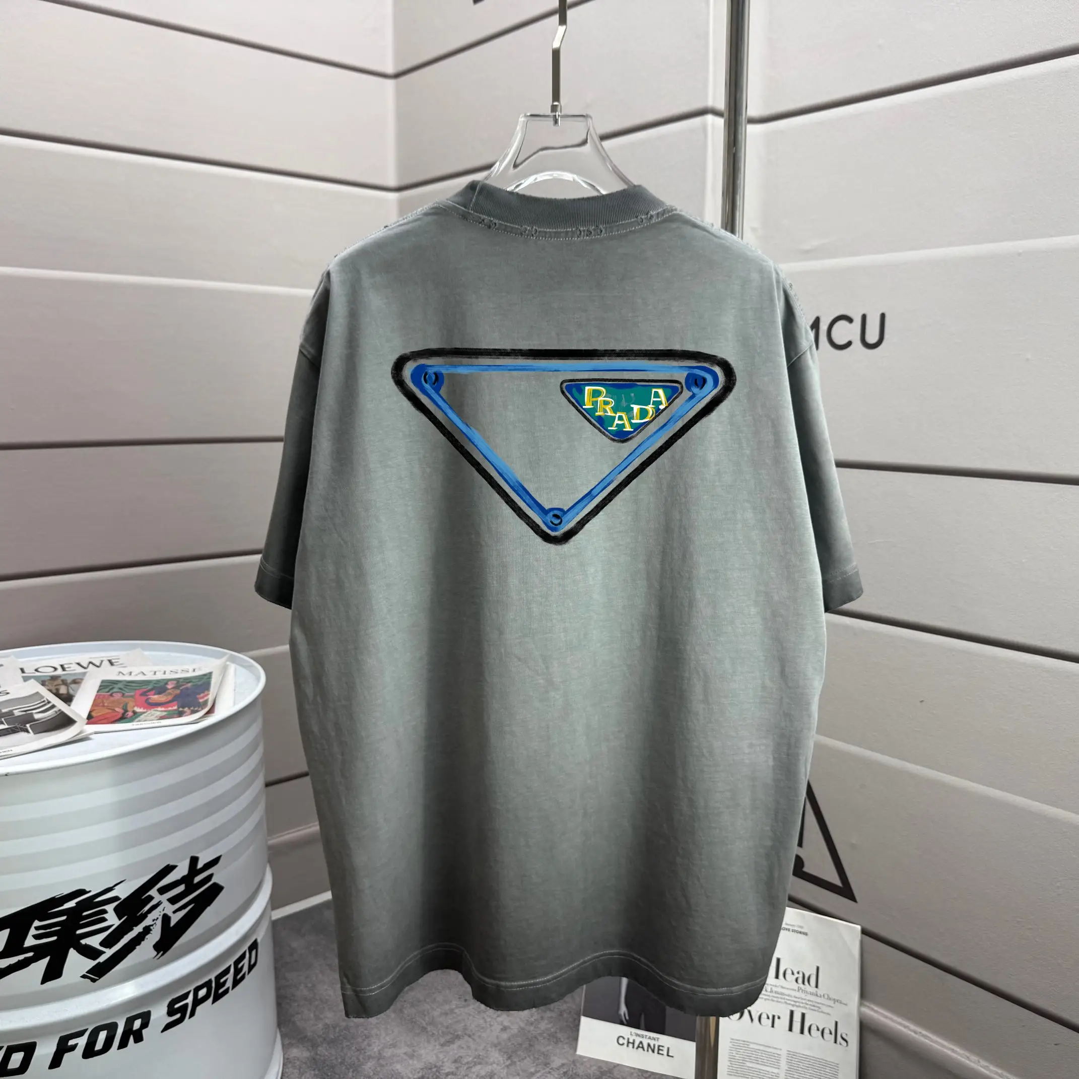 Logo Graphic Washed Cotton T-Shirt D14015597