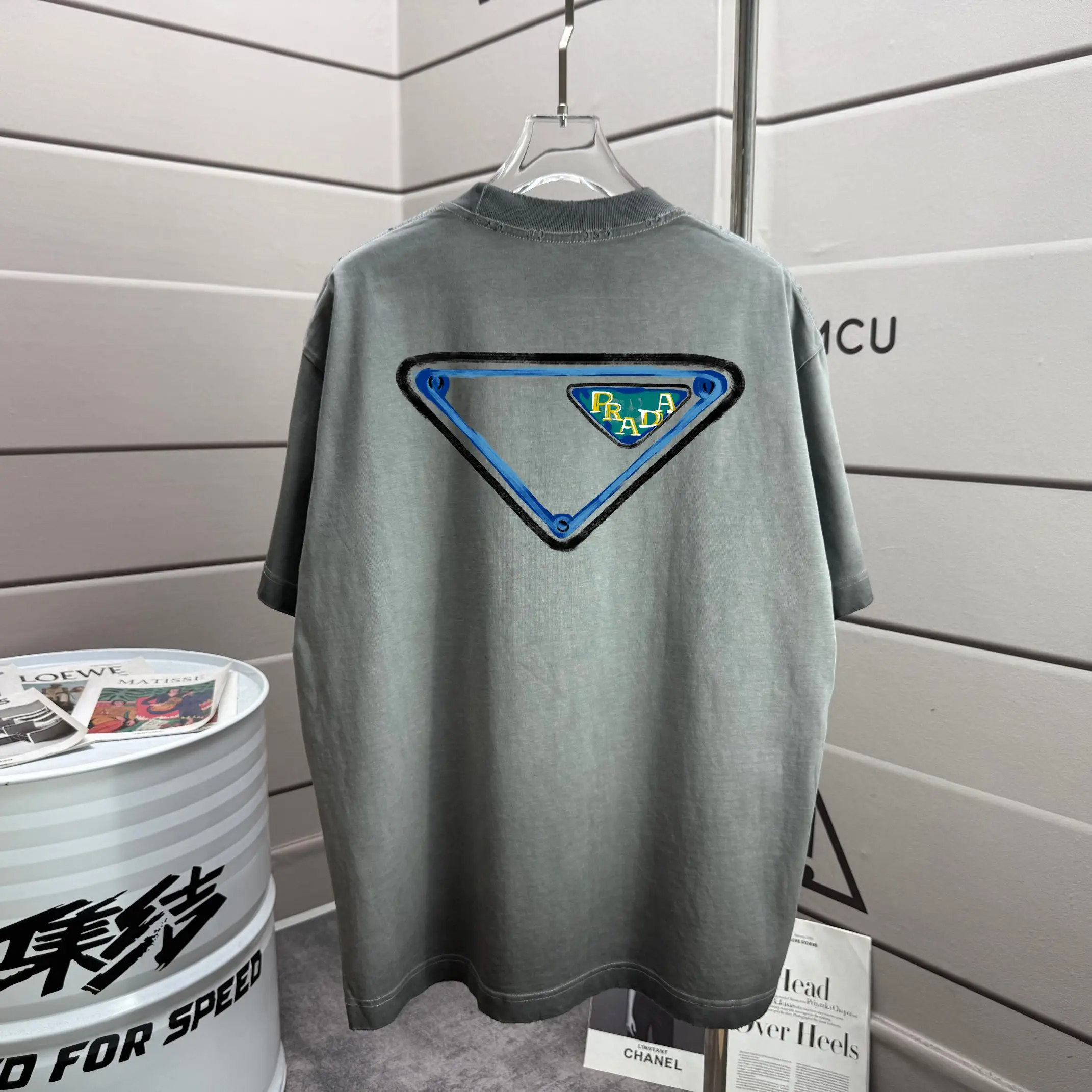 Logo Graphic Washed Cotton T-Shirt D14015597