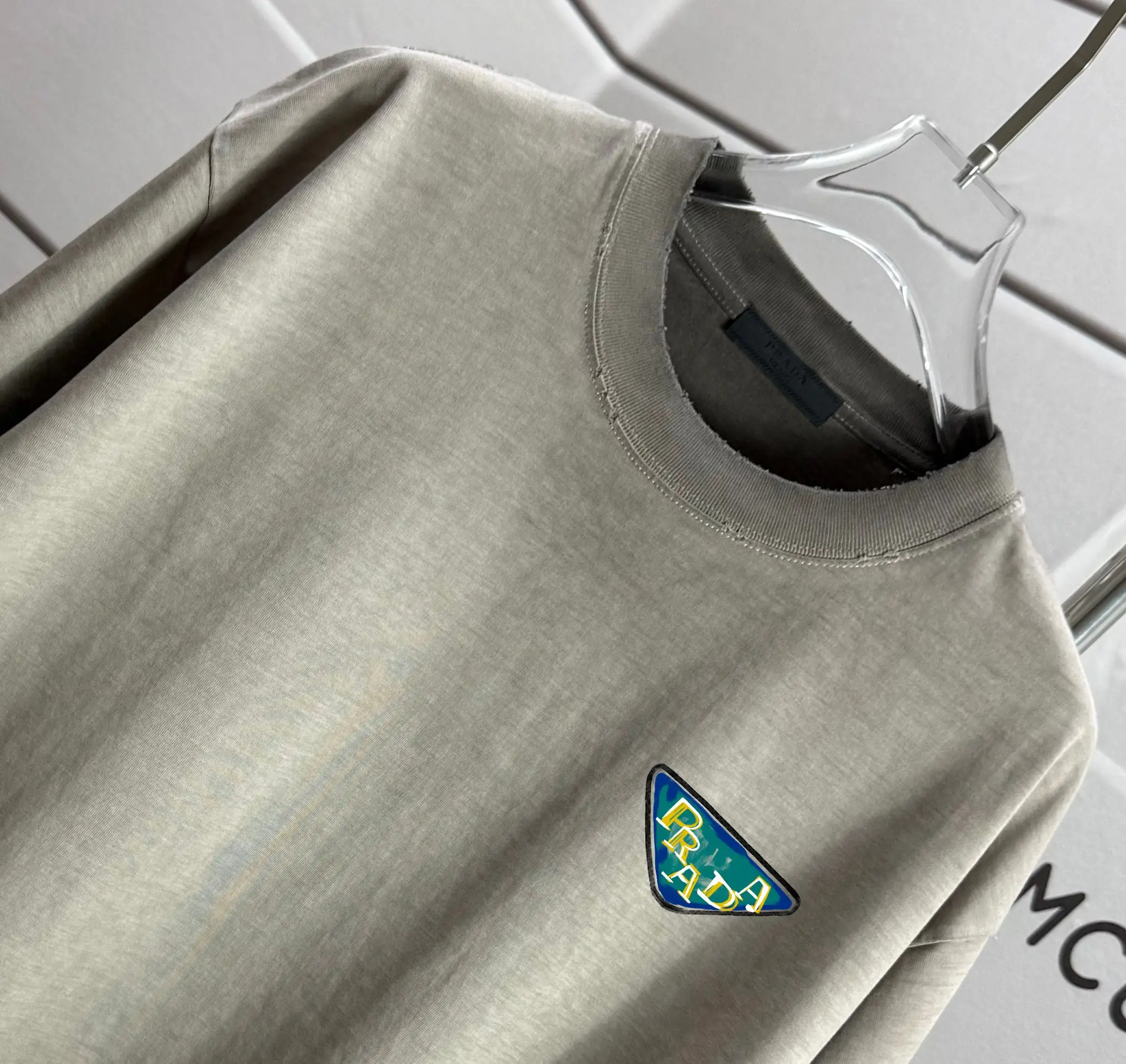 Distressed Logo-Print Cotton T-Shirt D14015598 — view 3