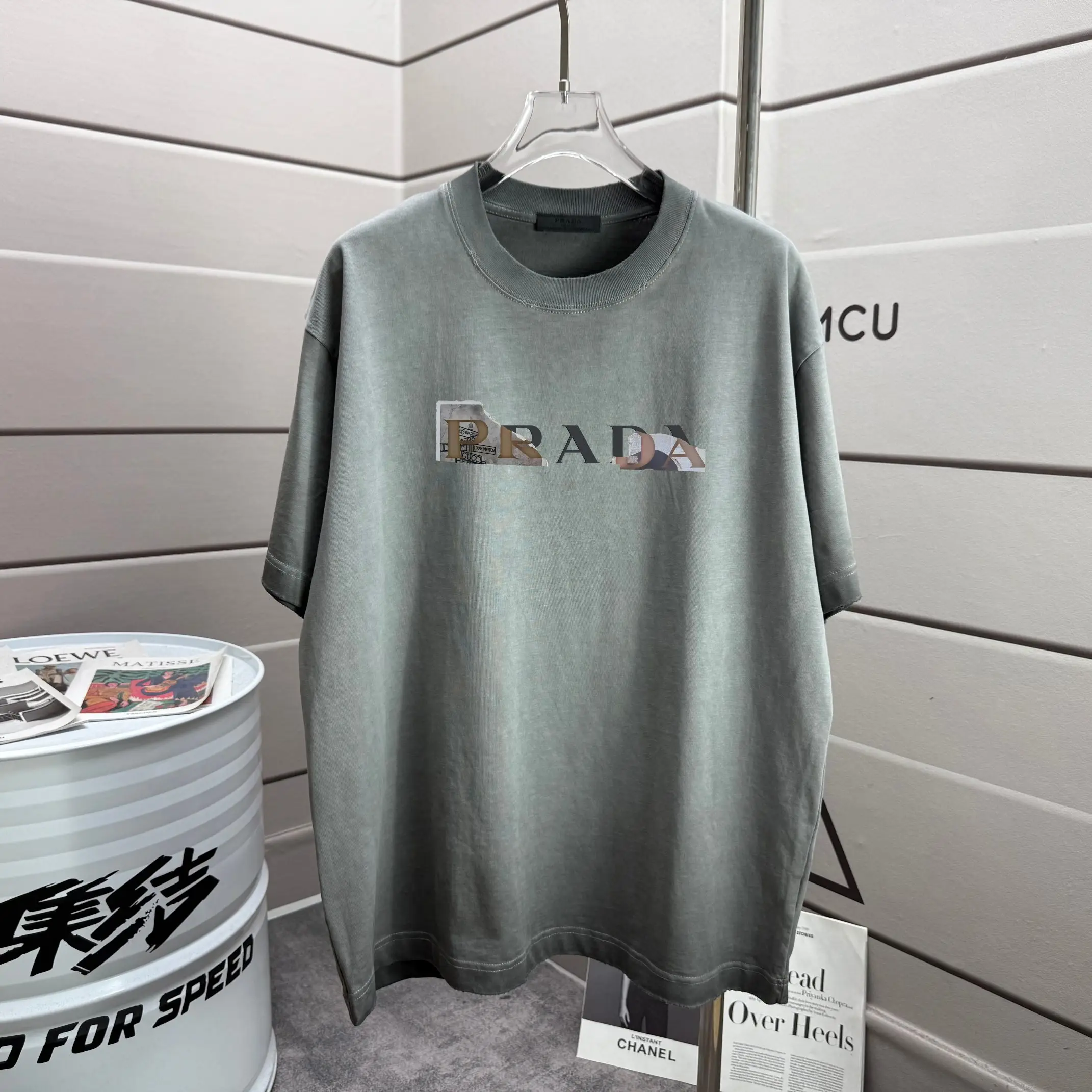Logo Print Washed Cotton T-Shirt D14015572