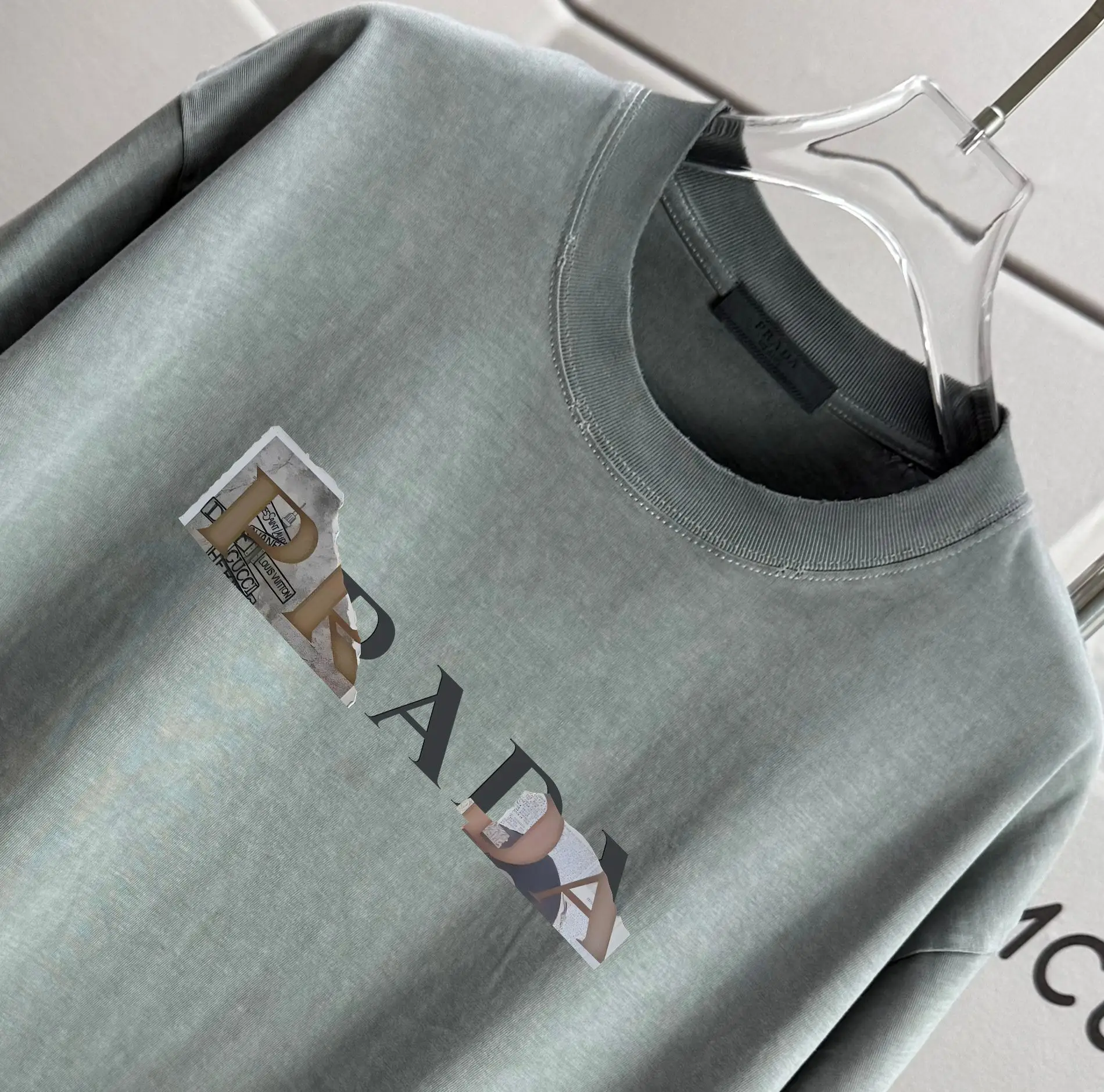 Logo Print Washed Cotton T-Shirt D14015572 — view 3