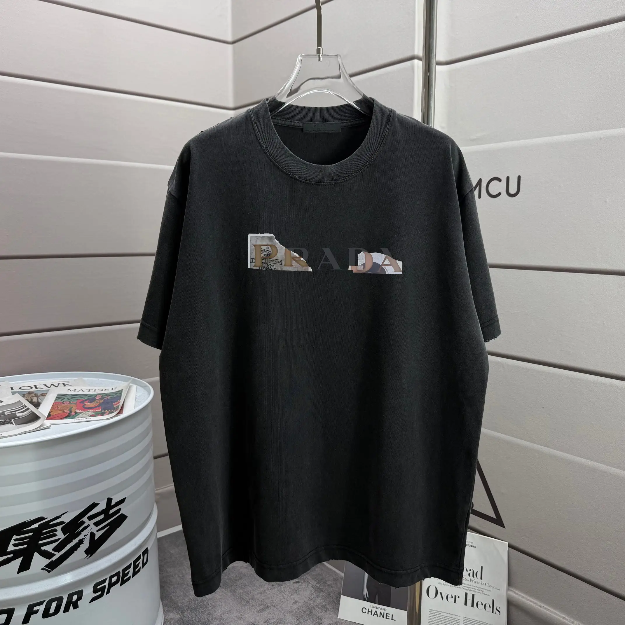 Logo Graphic Washed Cotton T-Shirt D14015571