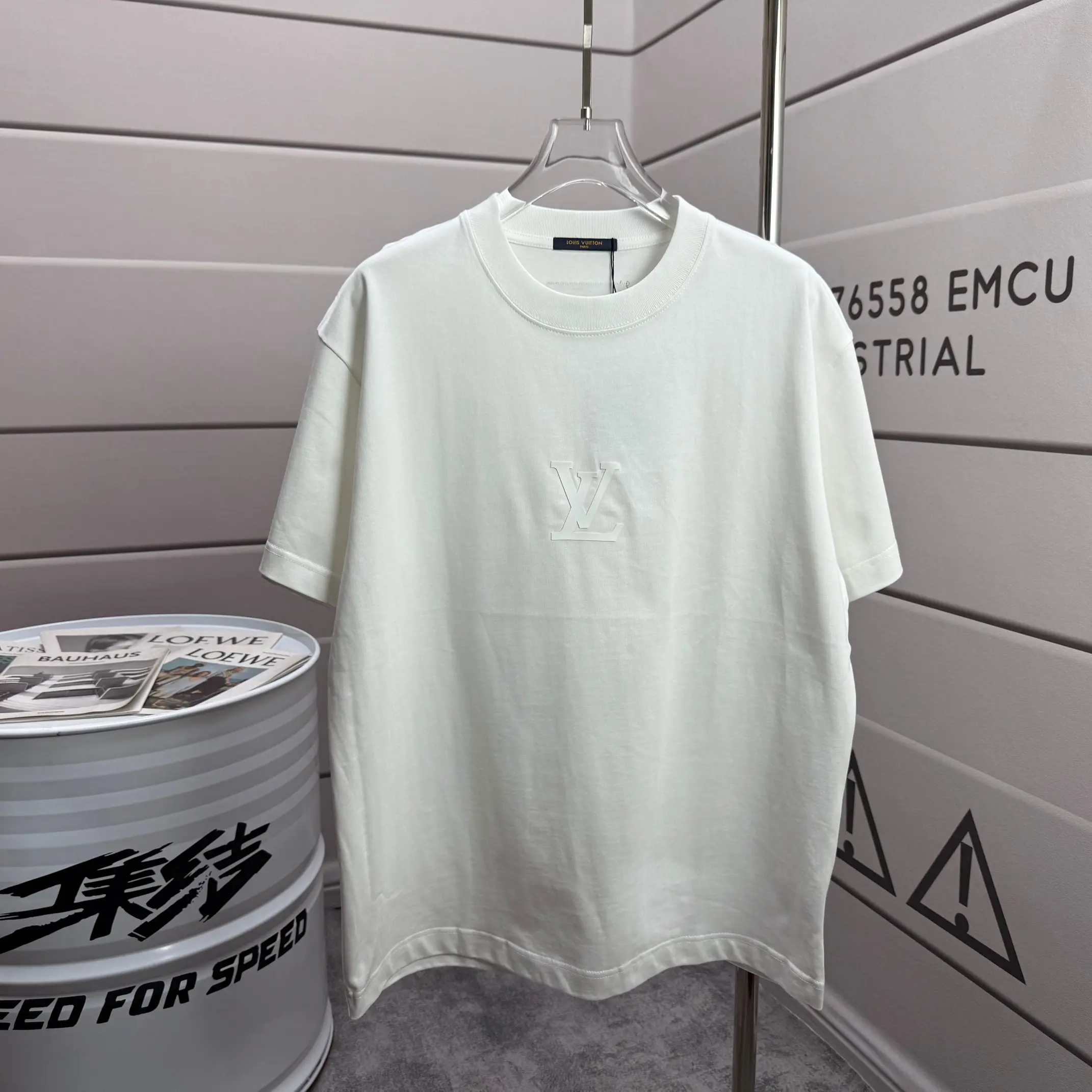 Embossed Logo Cotton T-Shirt D14015536