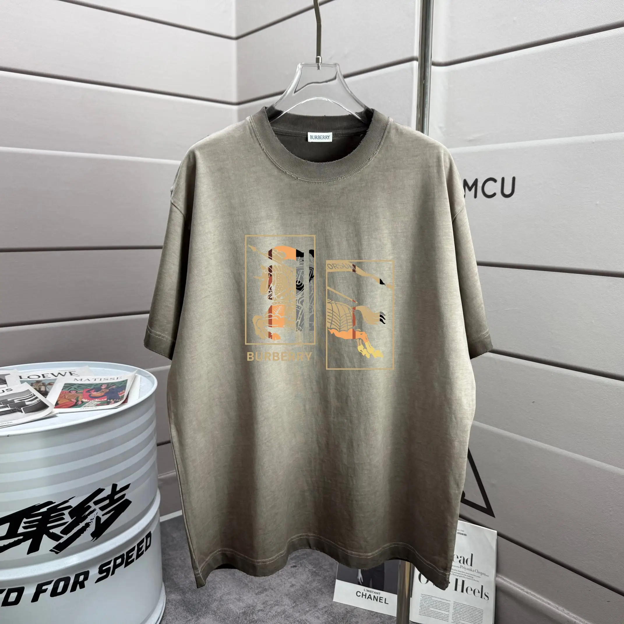 Logo Graphic Washed Cotton T-Shirt D14012556