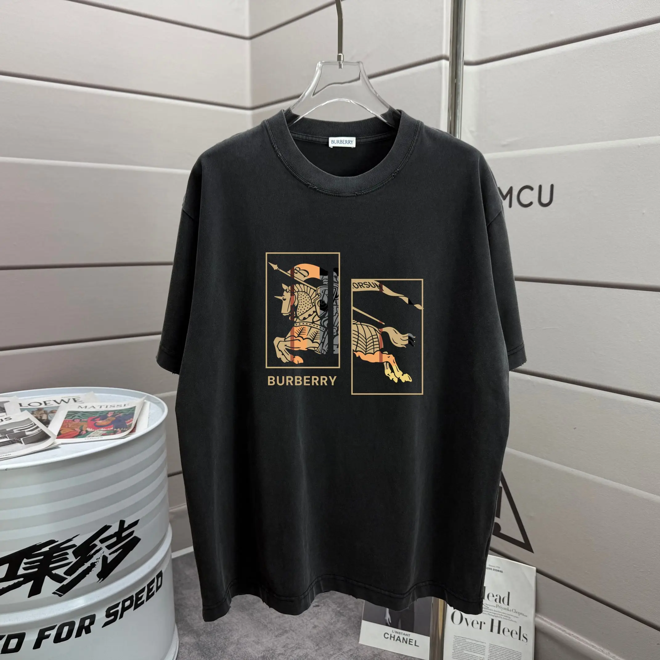 EKD Graphic Print Washed Cotton T-Shirt D14012554