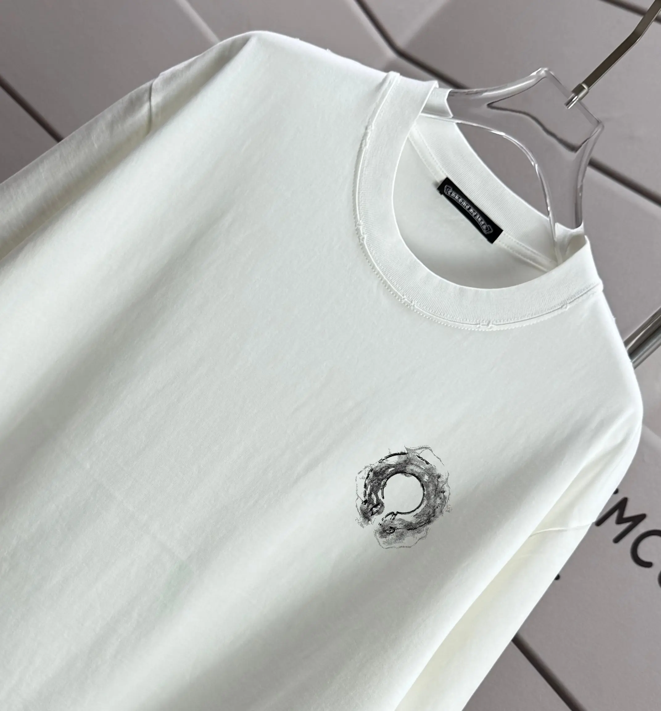 Distressed Graphic Print Cotton T-Shirt D14015604 — view 3