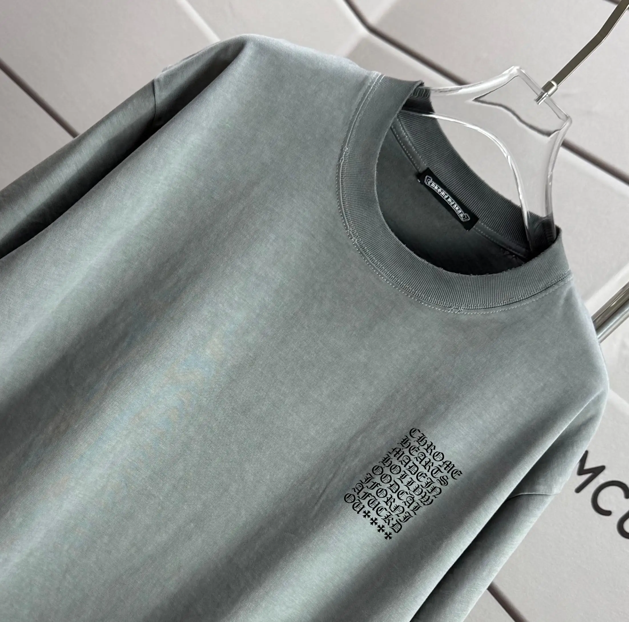 Washed Graphic Print Cotton T-Shirt D14015609 — view 3