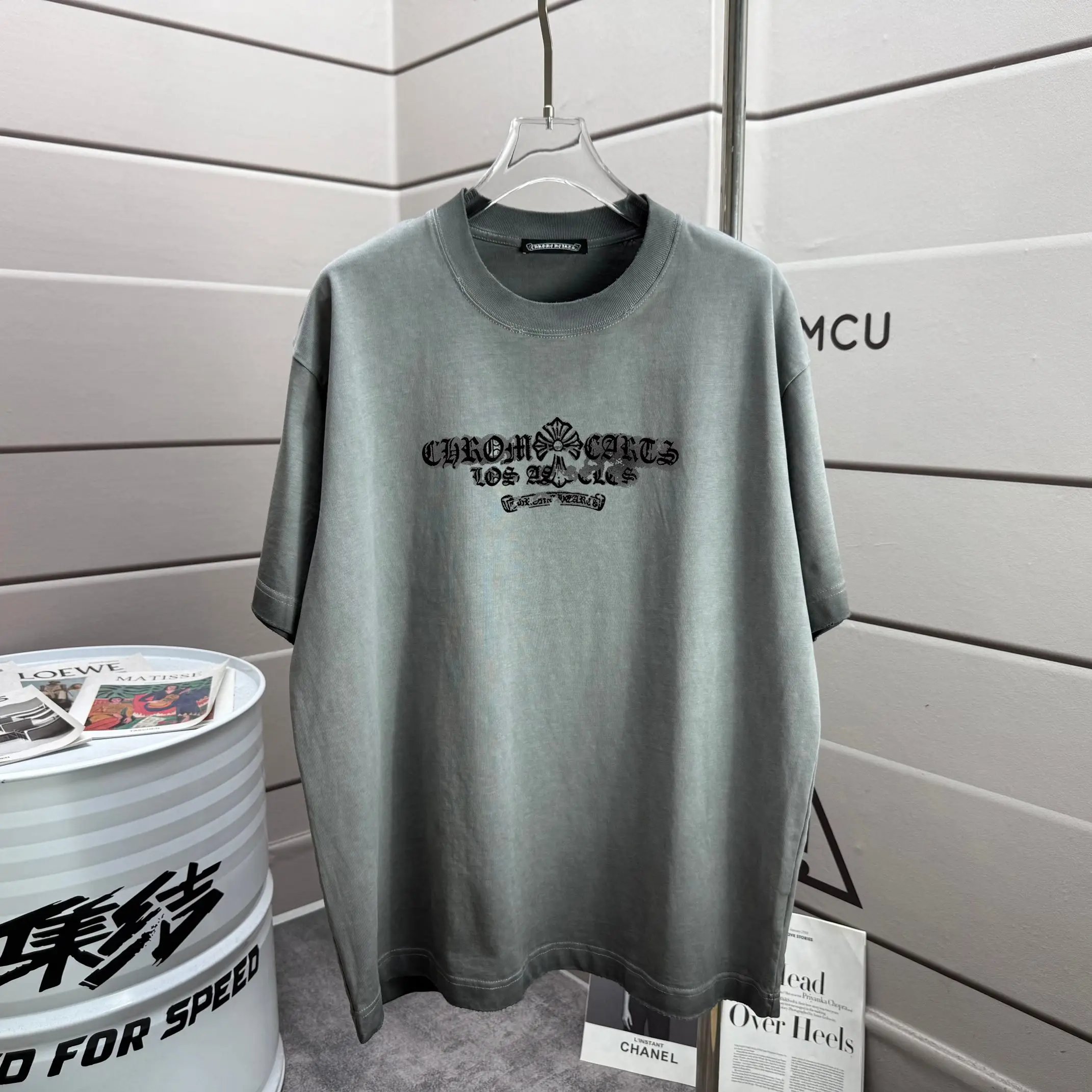 Logo Print Washed Cotton T-Shirt D14015613 — view 2