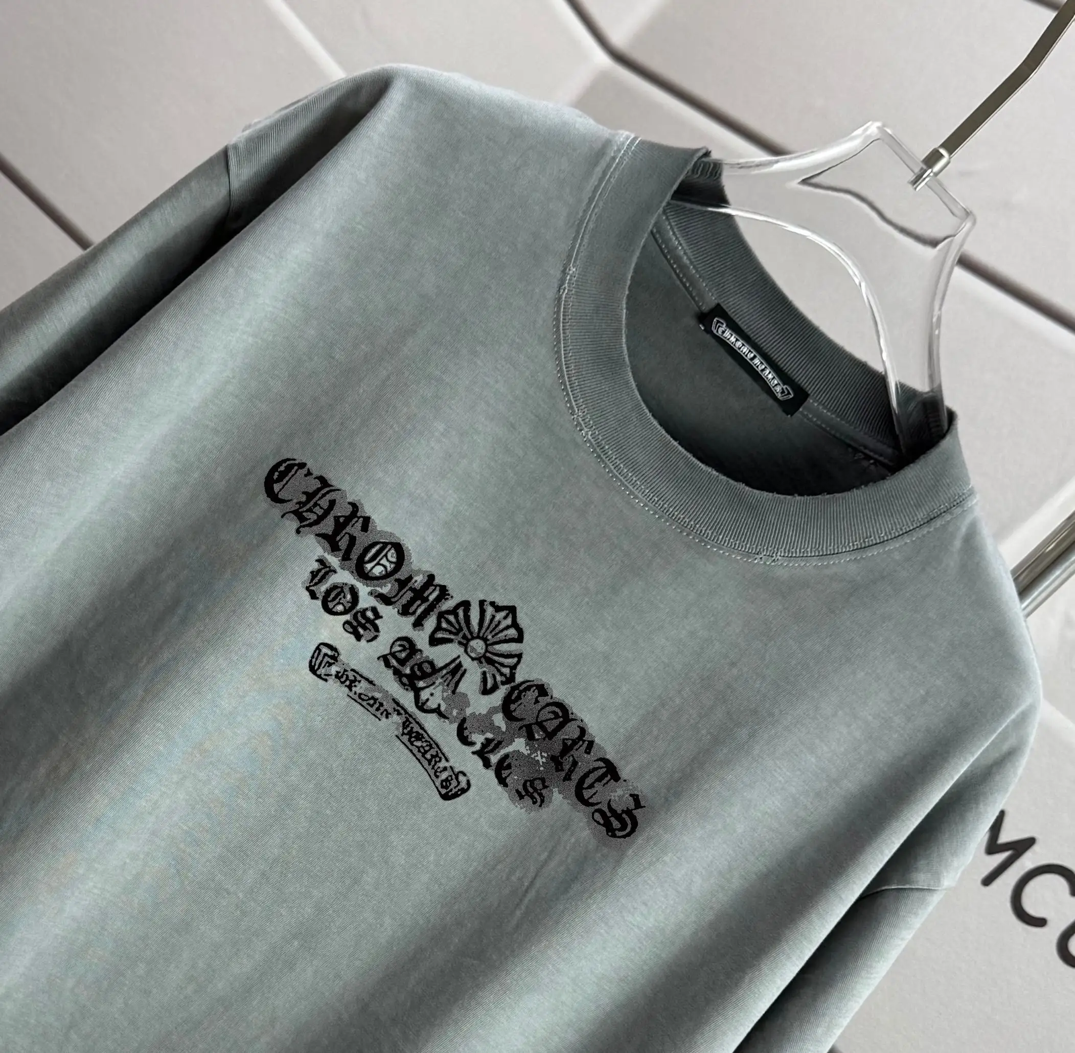 Logo Print Washed Cotton T-Shirt D14015613 — view 3