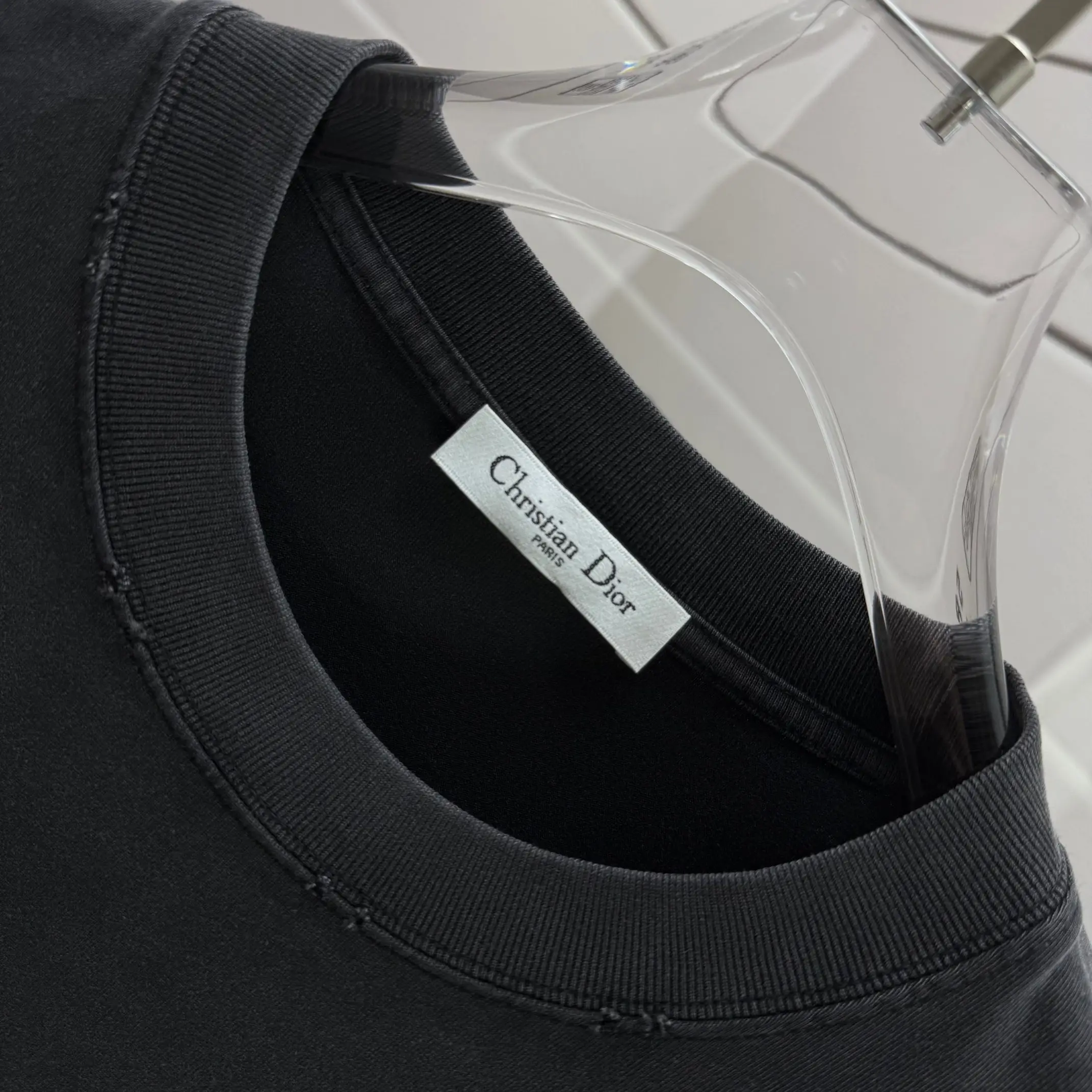 Logo Print Washed Cotton T-Shirt D14012562 — view 5