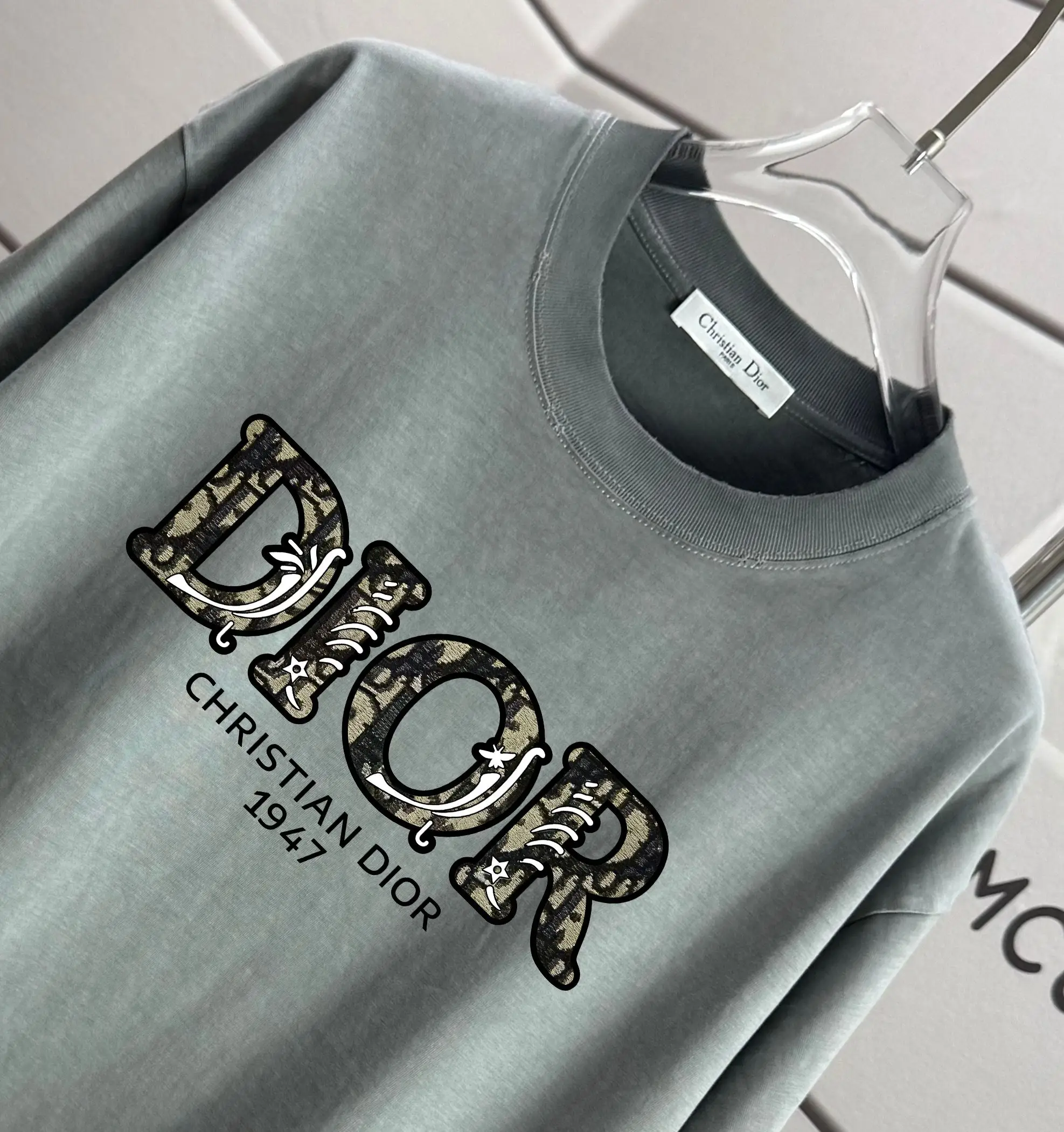 Logo Print Washed Cotton T-Shirt D14012563 — view 3