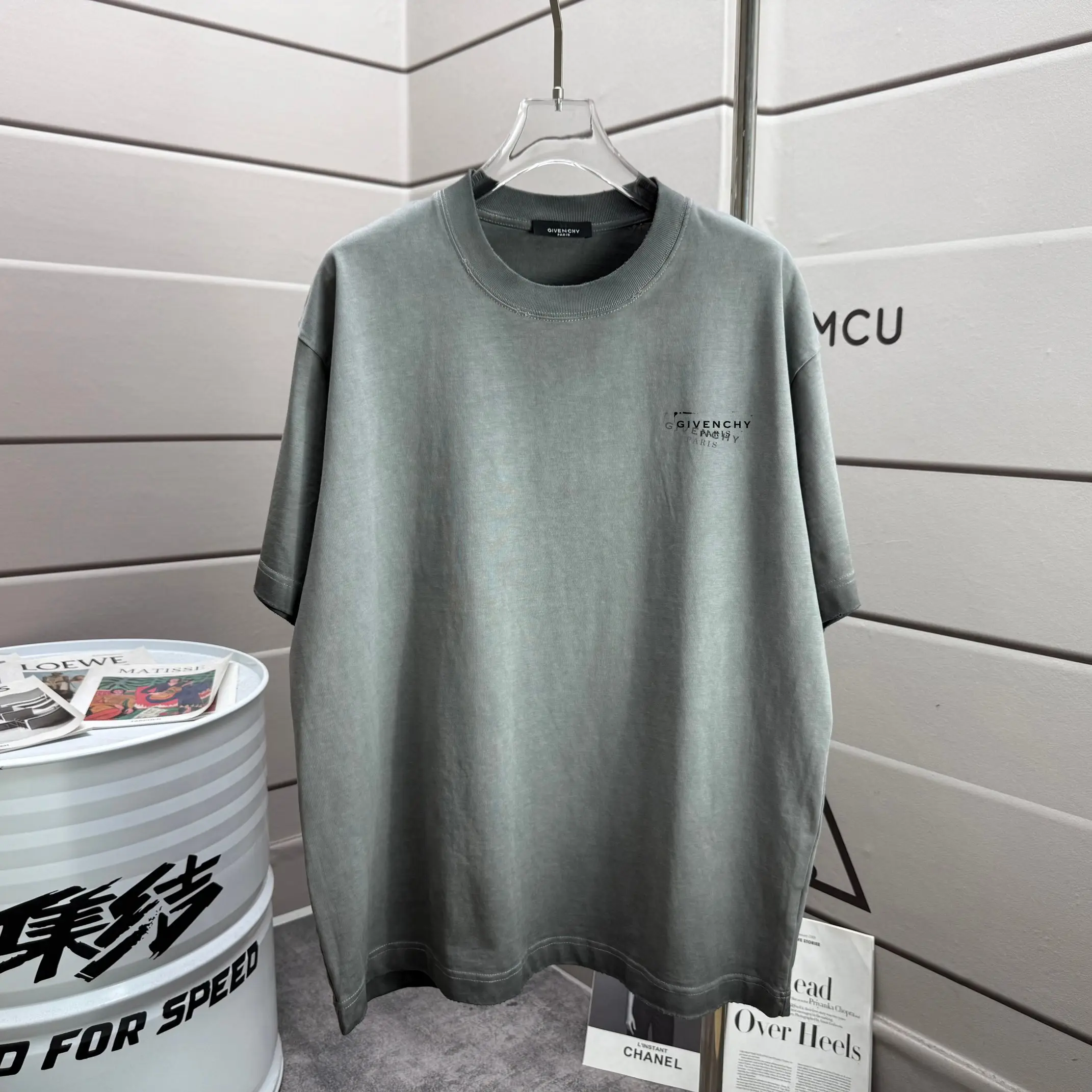 Distressed Logo-Print Cotton T-Shirt D14015593 — view 2
