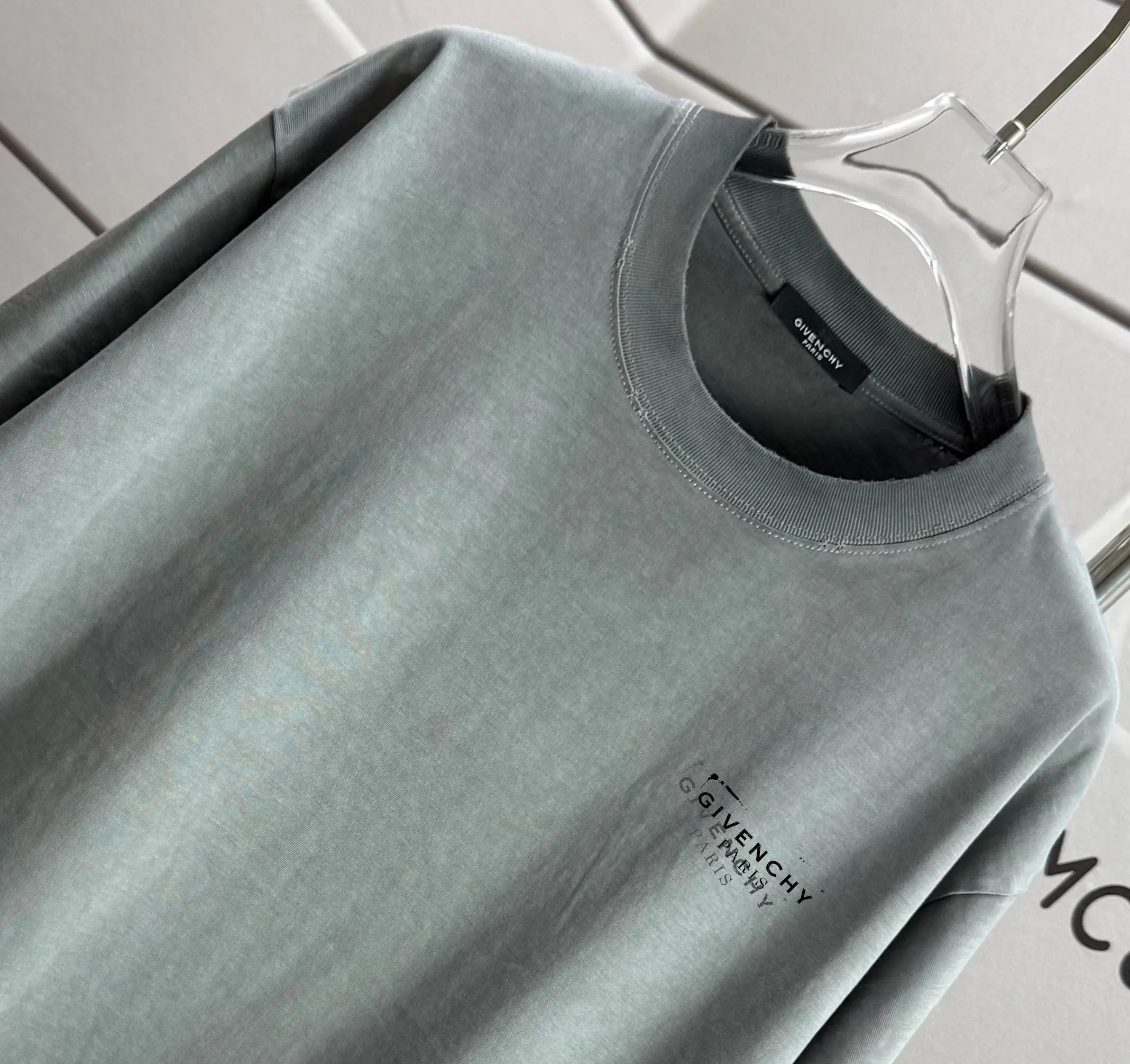 Distressed Logo-Print Cotton T-Shirt D14015593 — view 3
