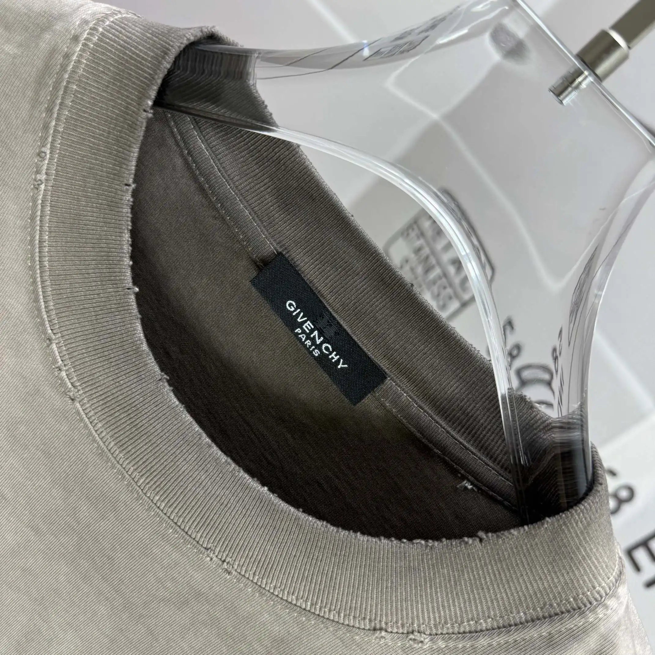 Logo Print Washed Distressed T-Shirt D14015594 — view 5