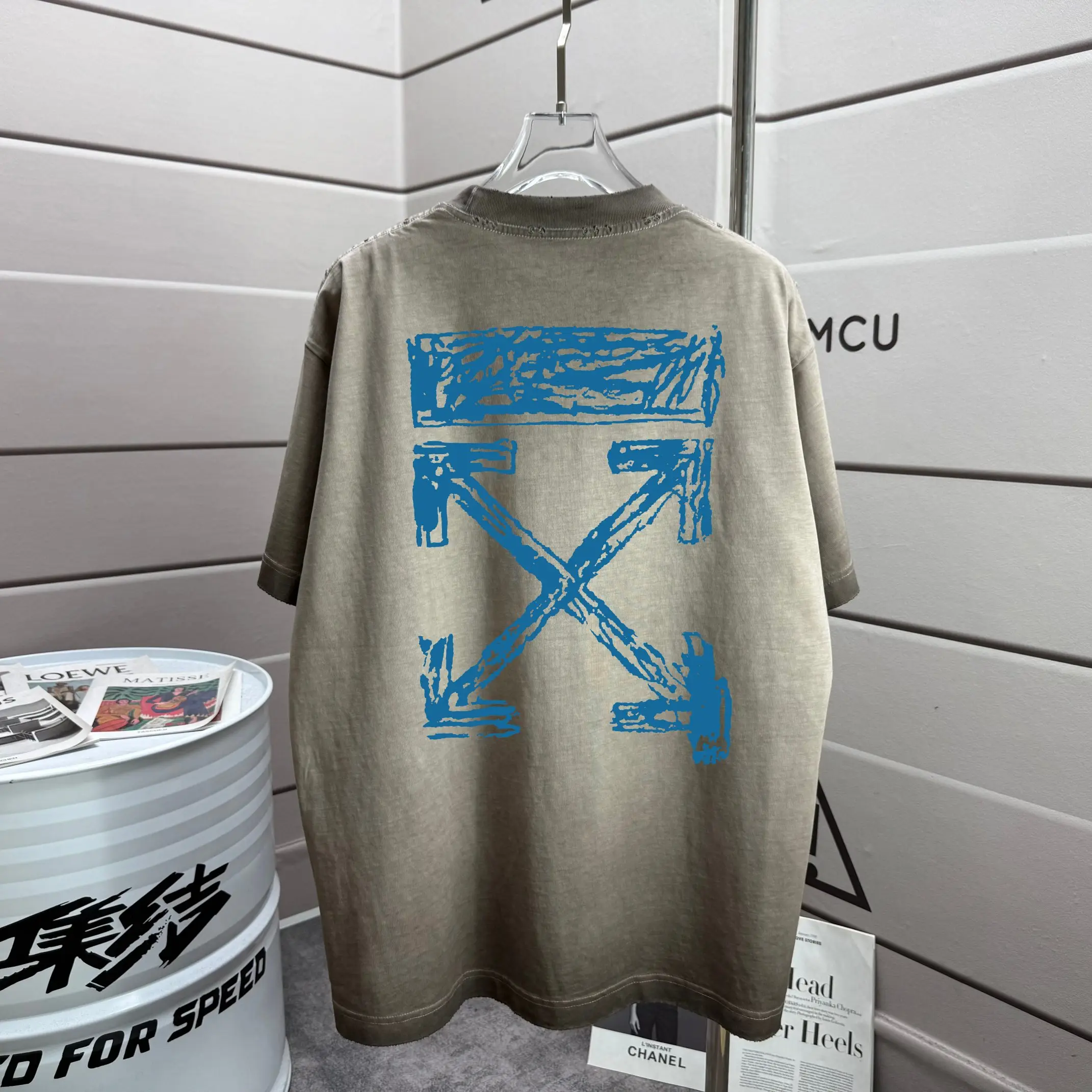 Logo Graphic Washed Cotton T-Shirt D14015630