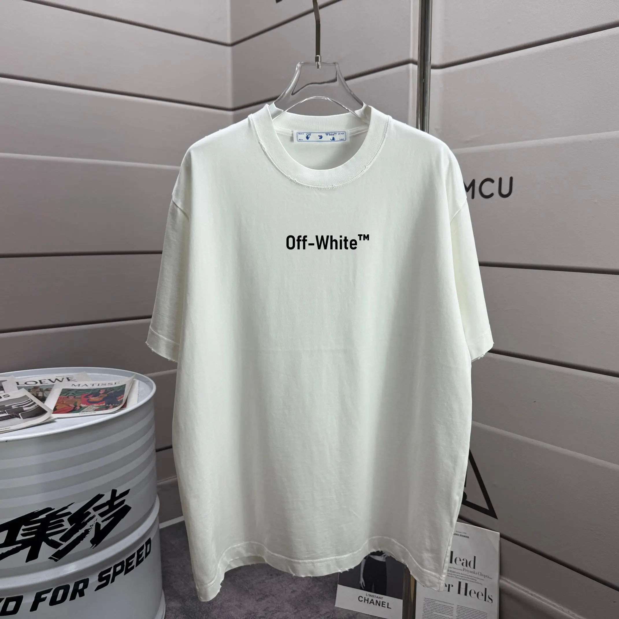 Distressed Graphic Print Cotton T-Shirt D14015632 — view 2