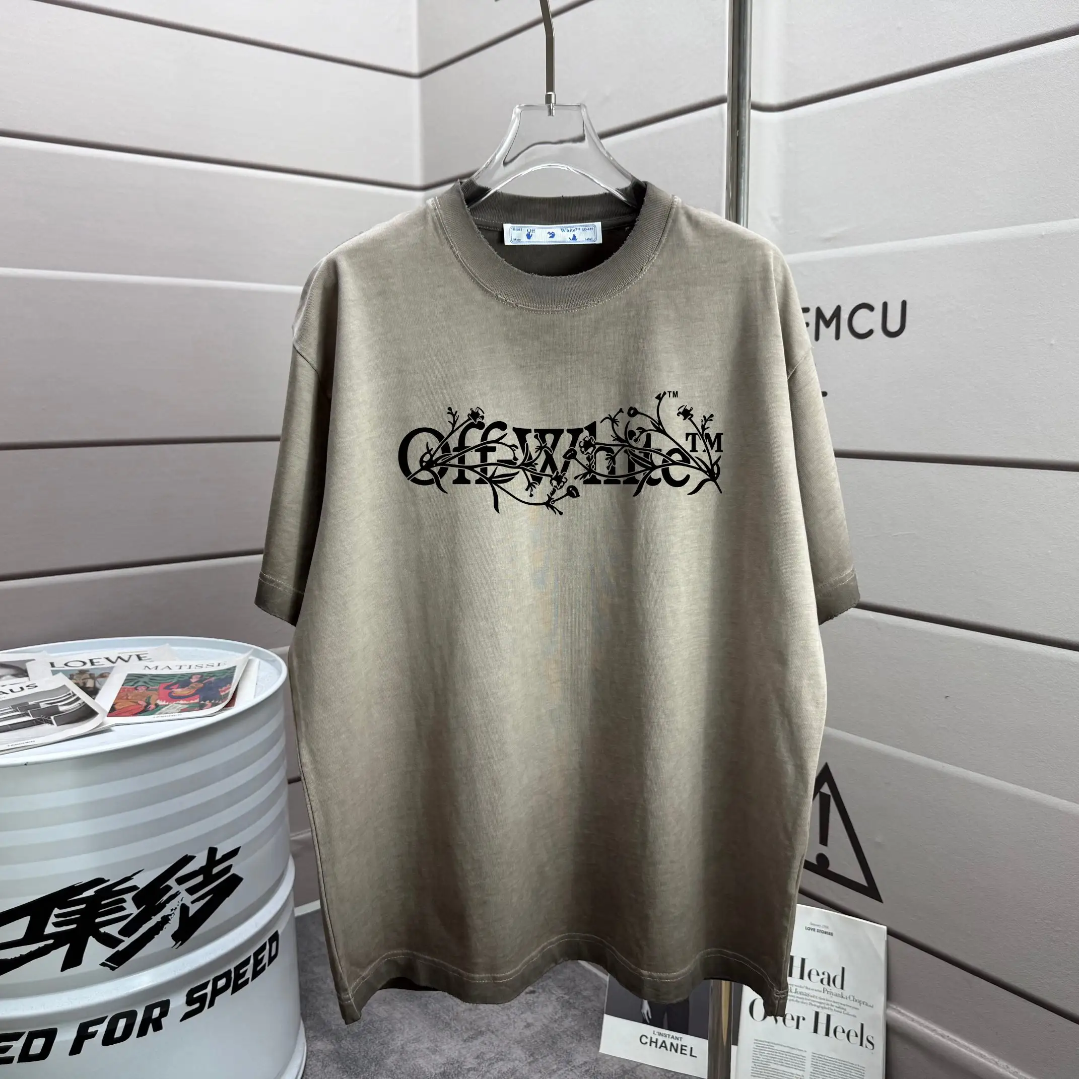 Logo Graphic Washed Cotton T-Shirt D14012572