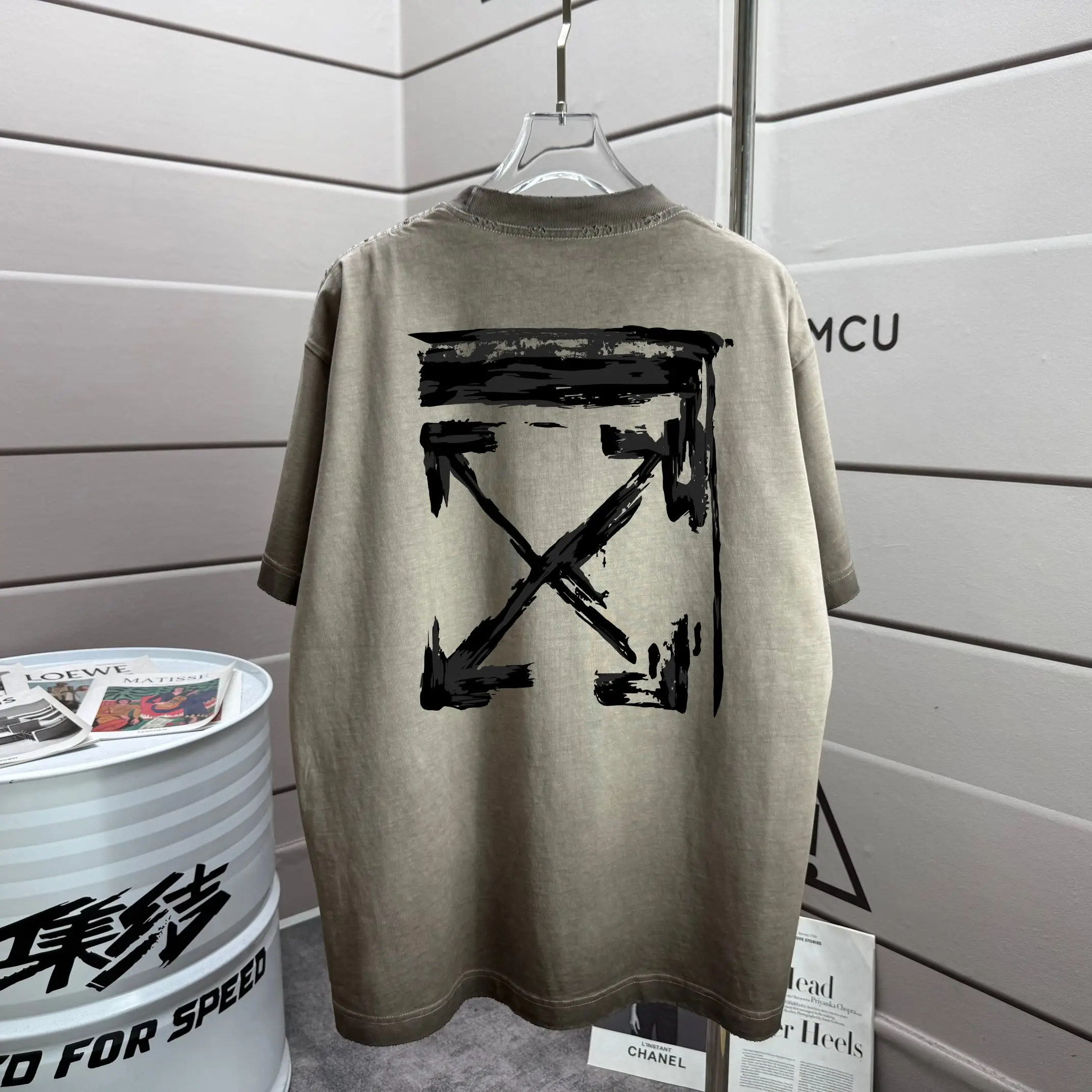 Arrows Logo Distressed Washed T-Shirt D14012584
