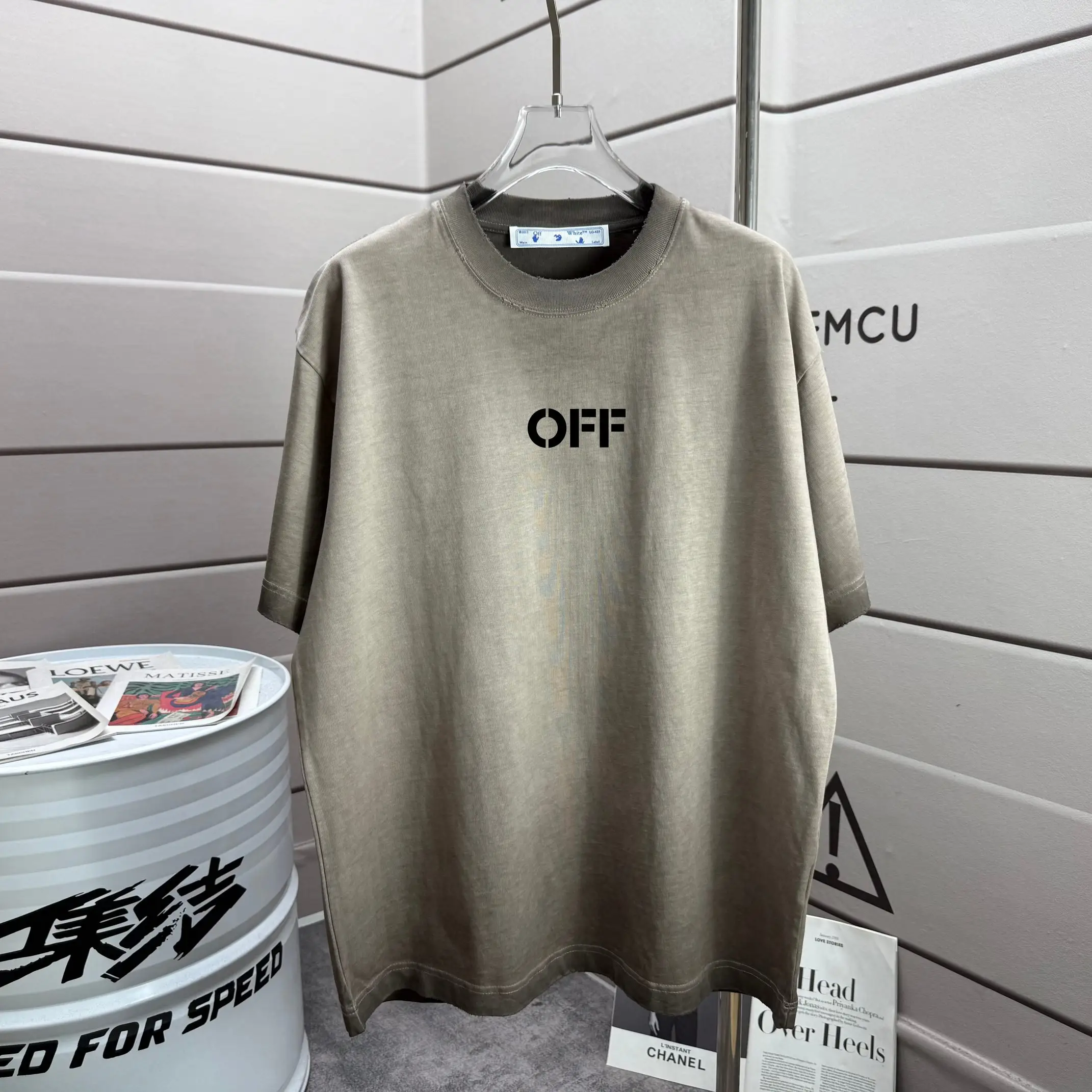 Distressed Logo-Print Cotton T-Shirt D14012580 — view 2