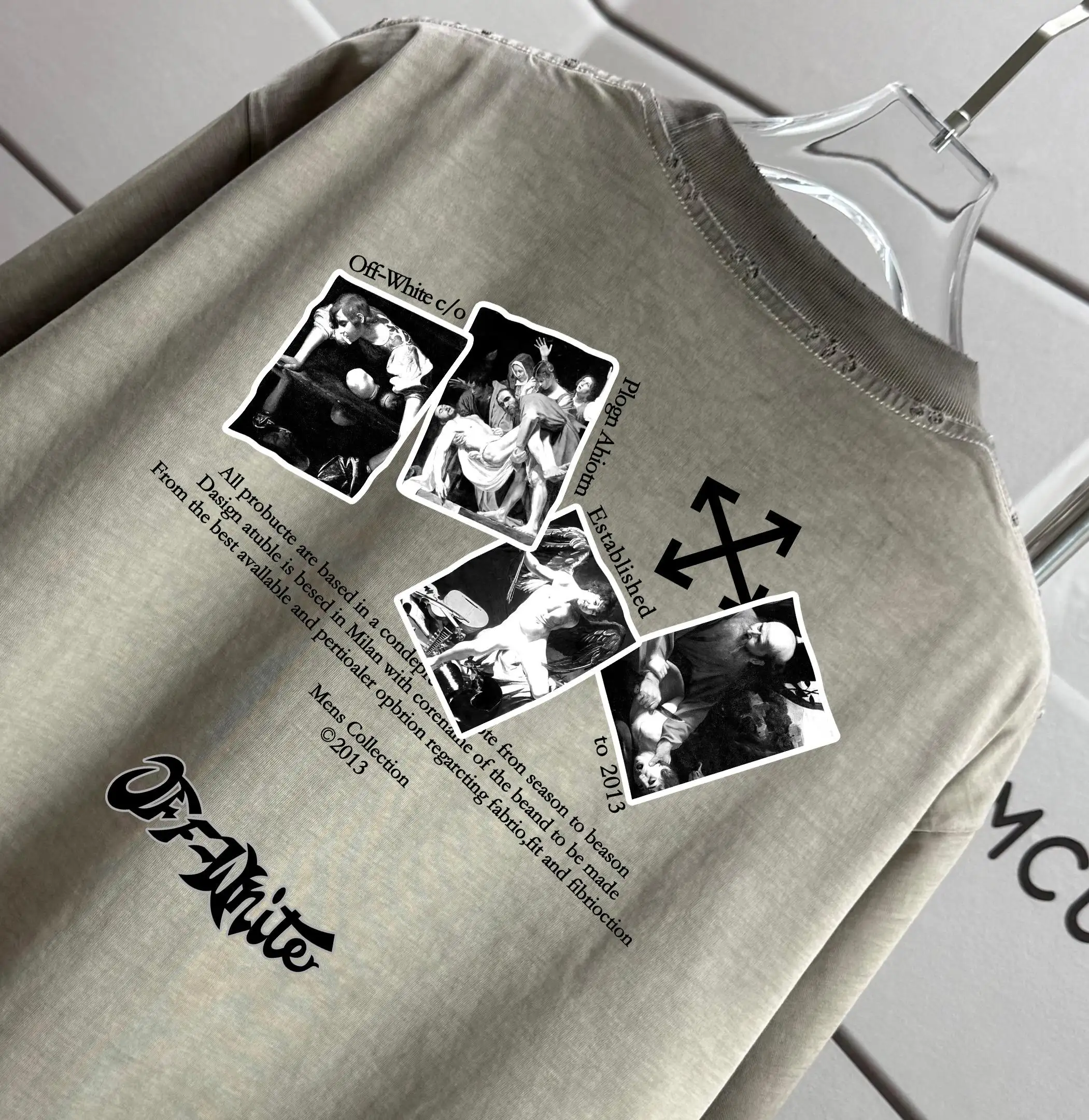 Graphic Print Washed Cotton T-Shirt D14012576 — view 3