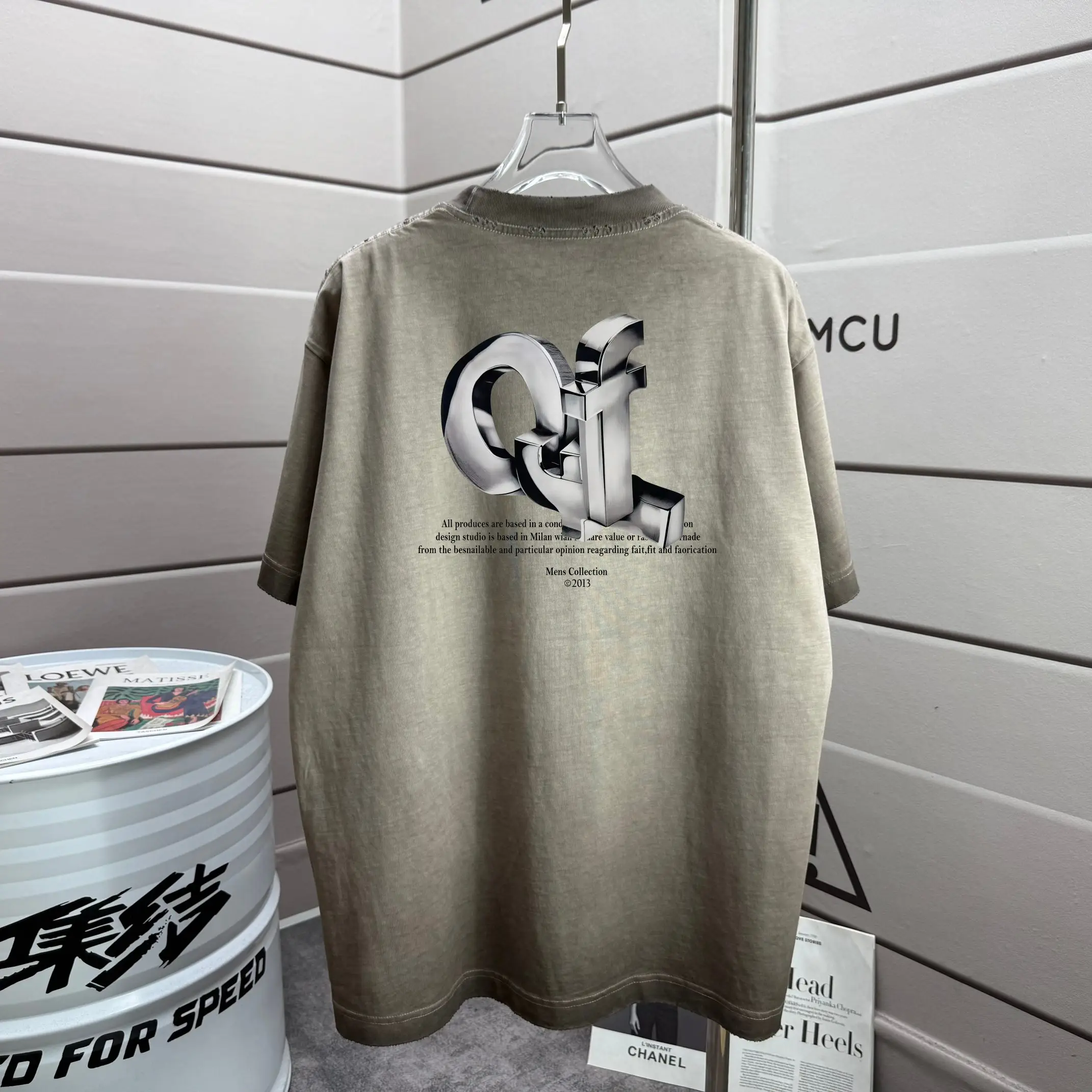 Off-White Distressed Washed Cotton T-Shirt D14015565