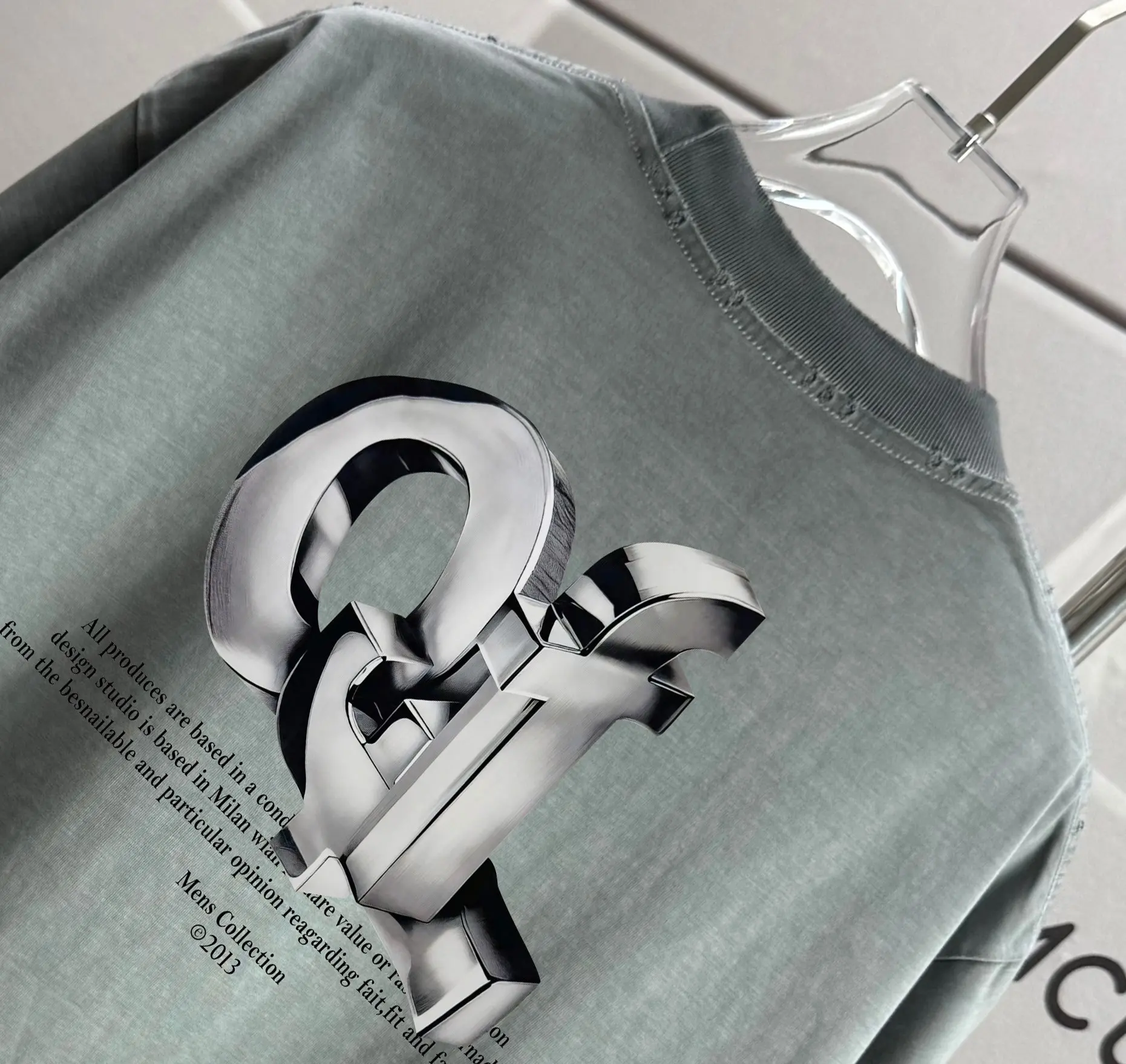 Logo Graphic Washed Cotton T-Shirt D14015564 — view 3