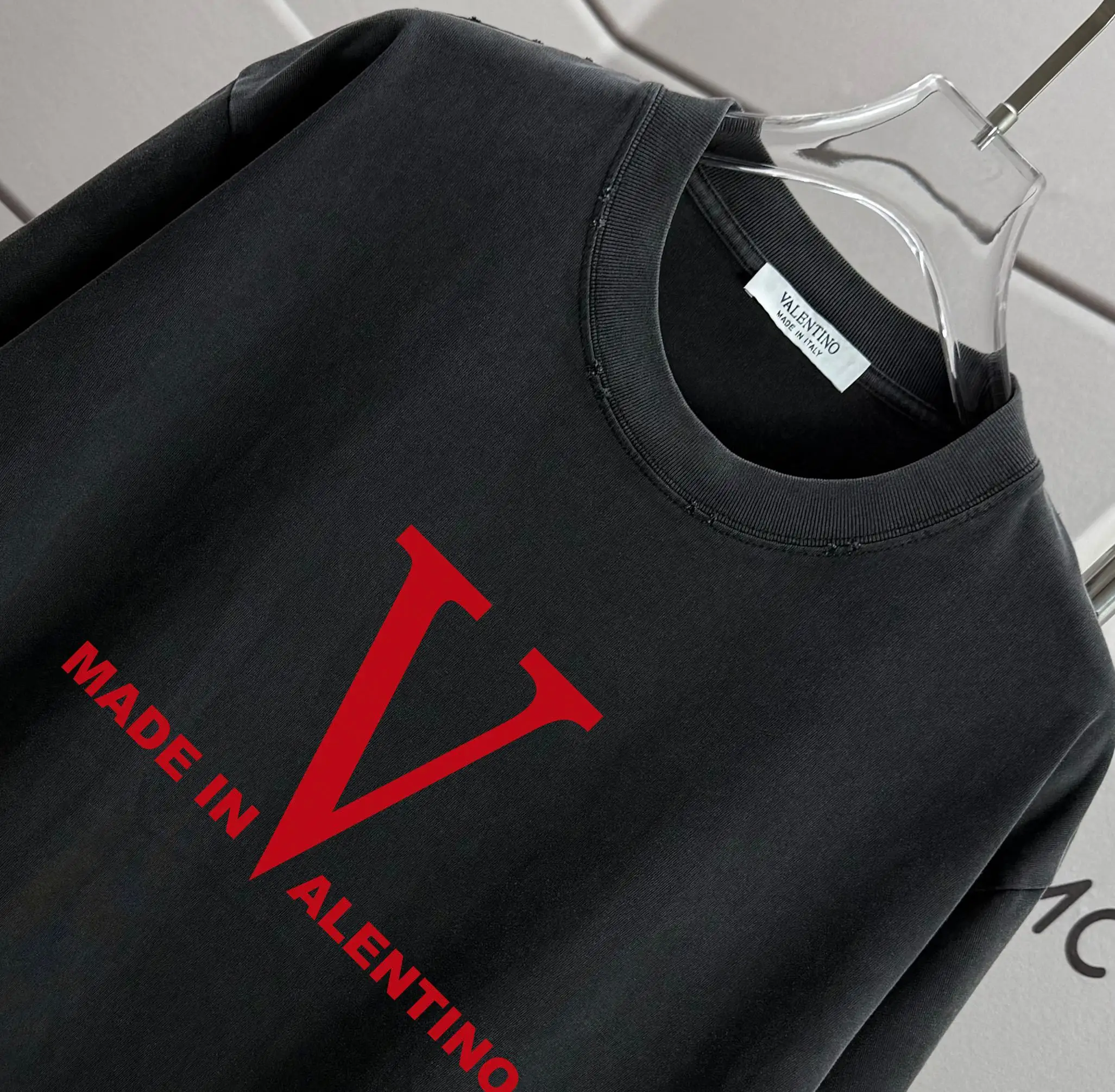 Logo Print Washed Cotton T-Shirt D14015623 — view 3