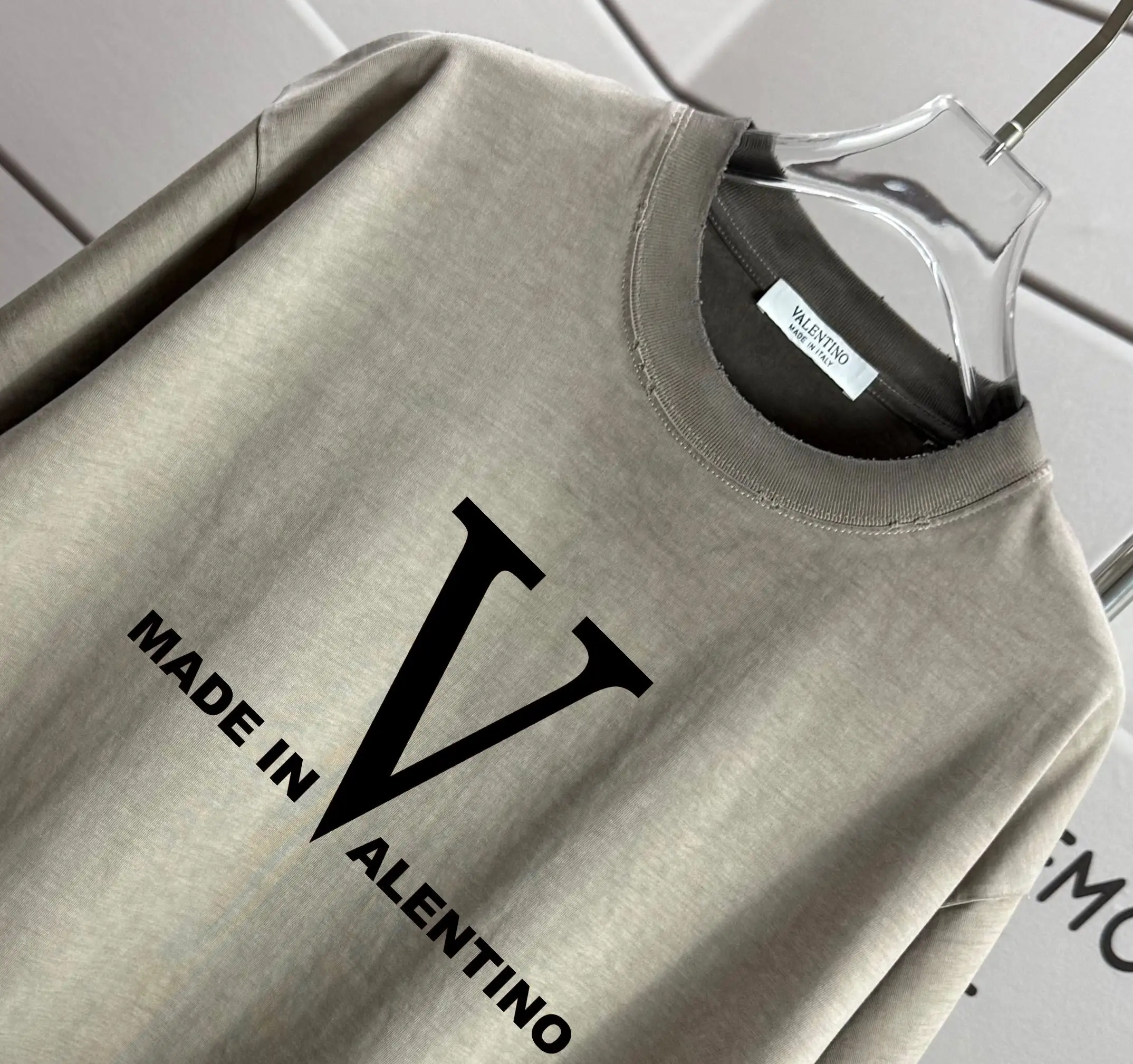 Logo Print Washed Cotton T-Shirt D14015626 — view 3